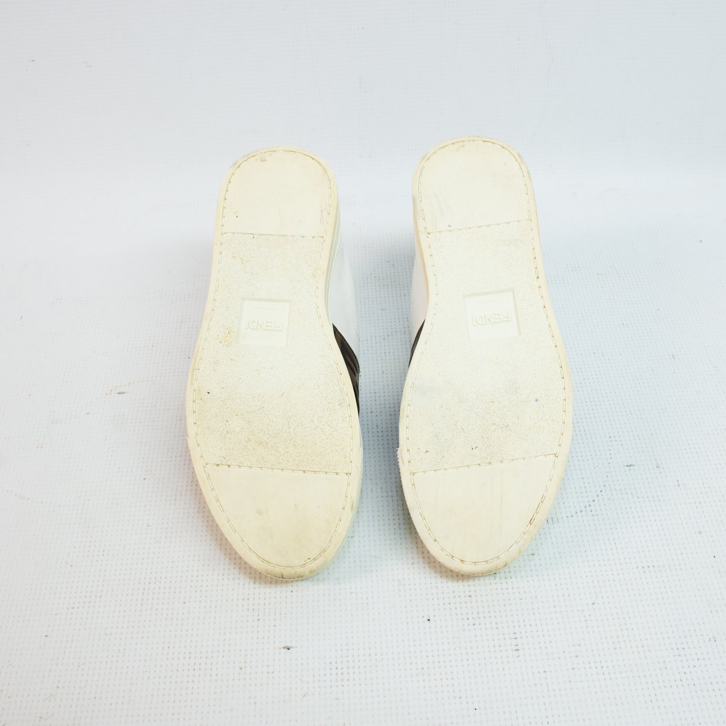 Fendi Pearland White Vitello Sneakers