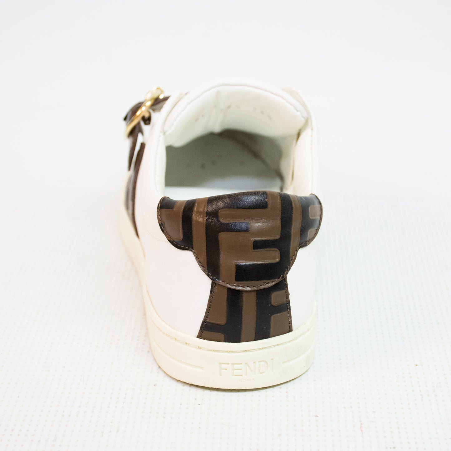 Fendi Pearland White Vitello Sneakers