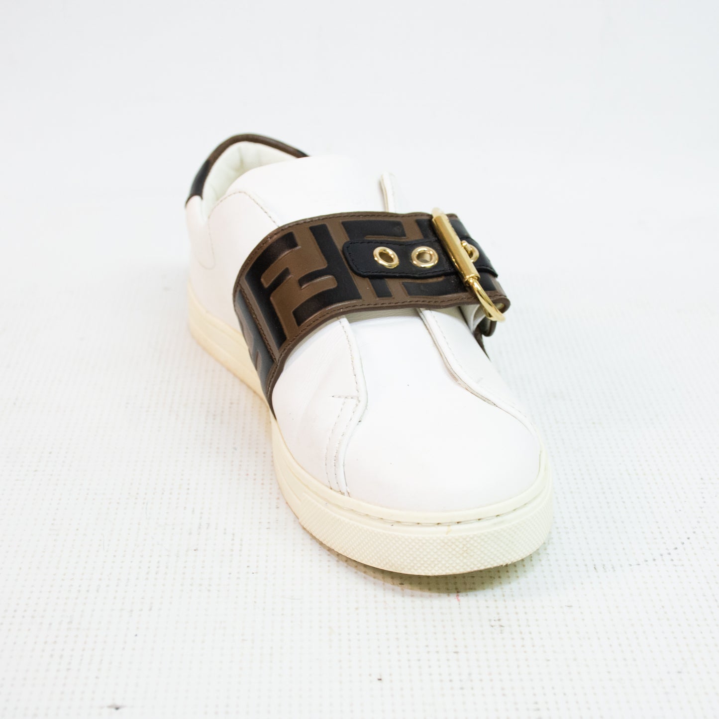 Fendi Pearland White Vitello Sneakers