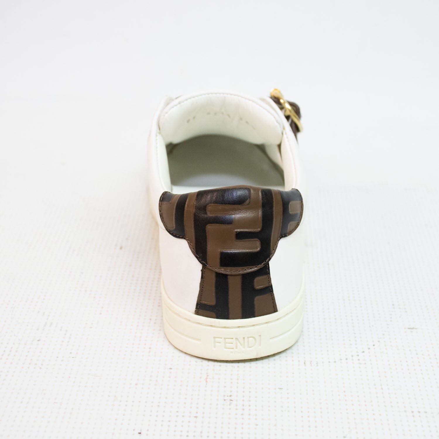 Fendi Pearland White Vitello Sneakers