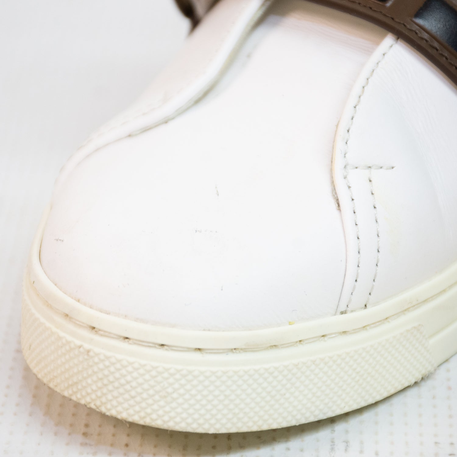 Fendi Pearland White Vitello Sneakers