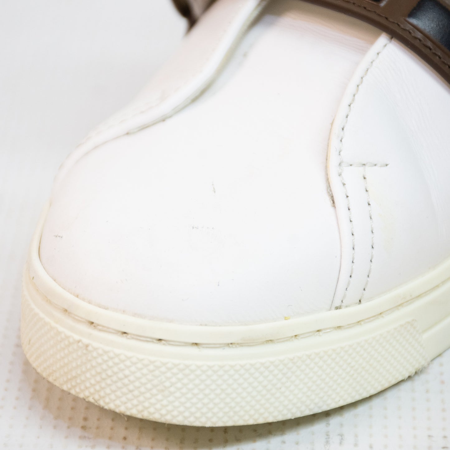 Fendi Pearland White Vitello Sneakers