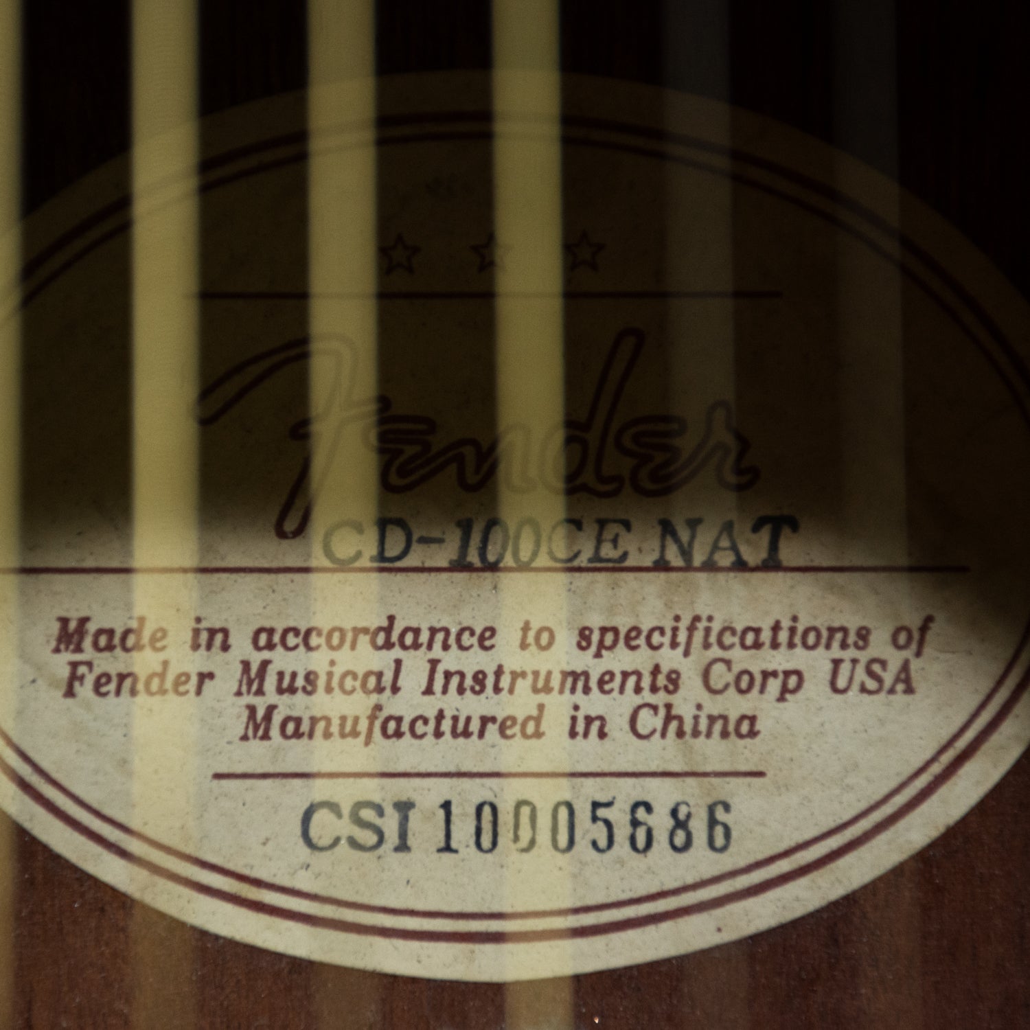 Fender CD100CE NAT Acoustic Electric Guitar