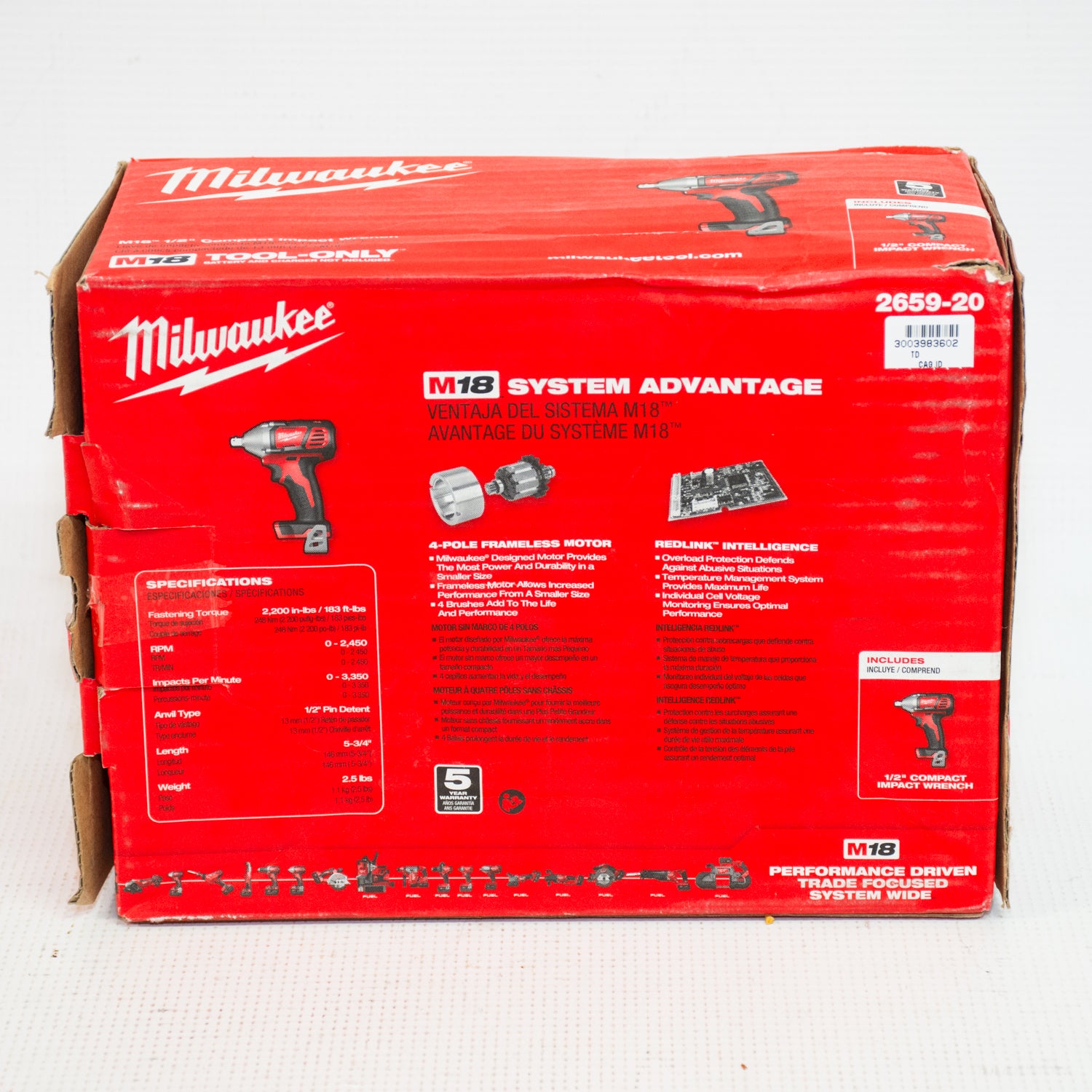 Milwaukee 2659-20 M18  1/2