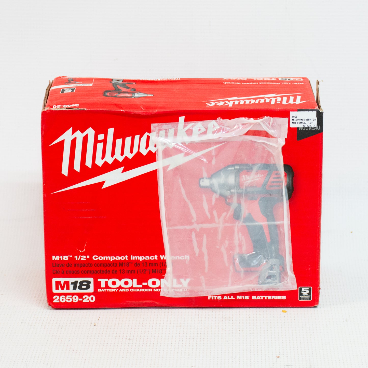 Milwaukee 2659-20 M18  1/2" Compact Impact Wrench
