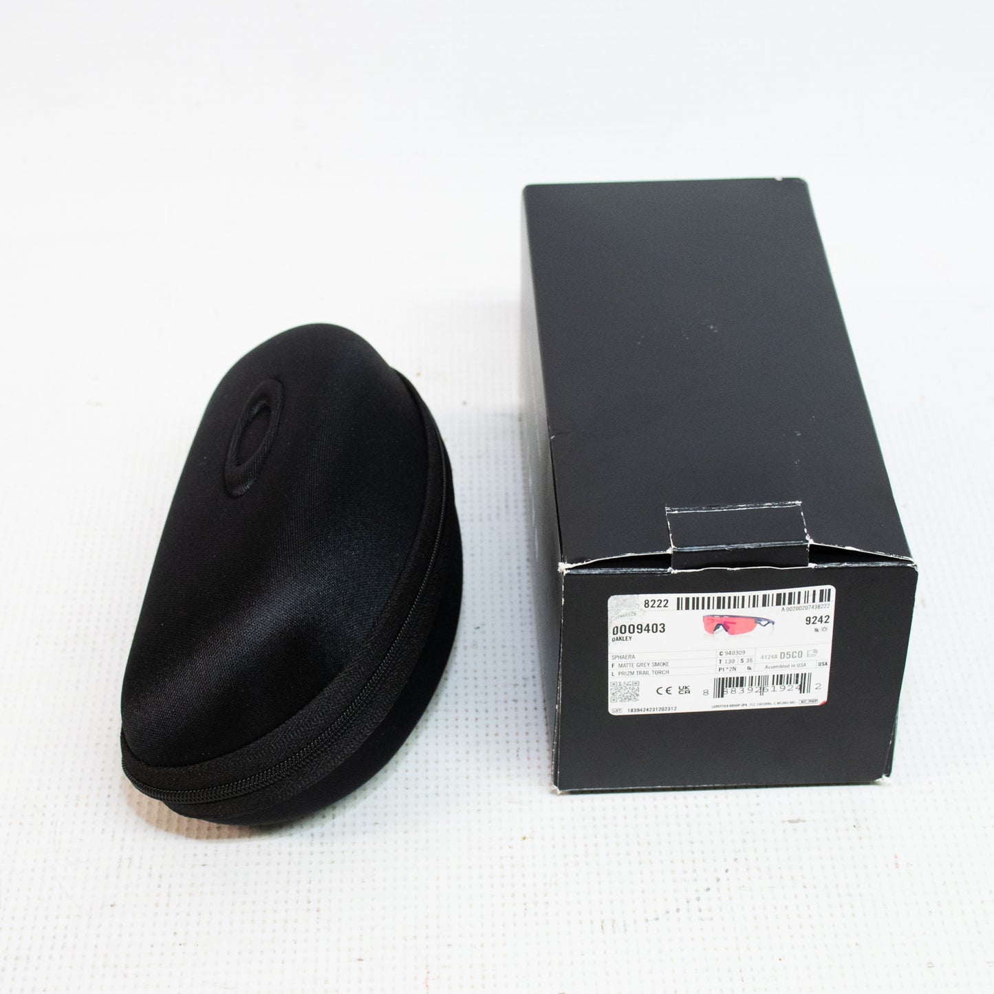 Oakley Sphaera Matte Grey Smoke Frame - Prizm Trail Torch Lens Sunglasses