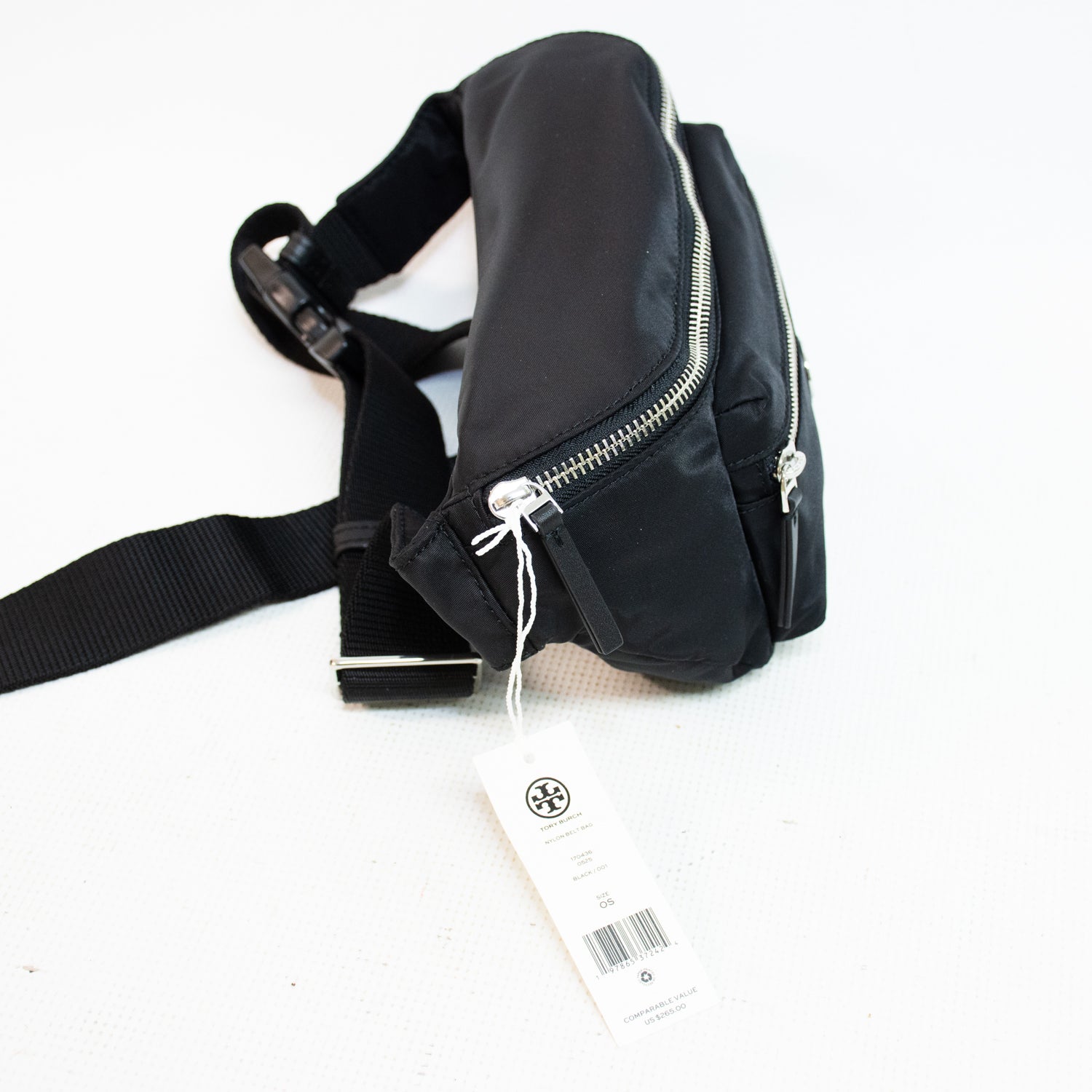 Tory Burch 170436 nylon Belt Bag / Fanny Pack - Black