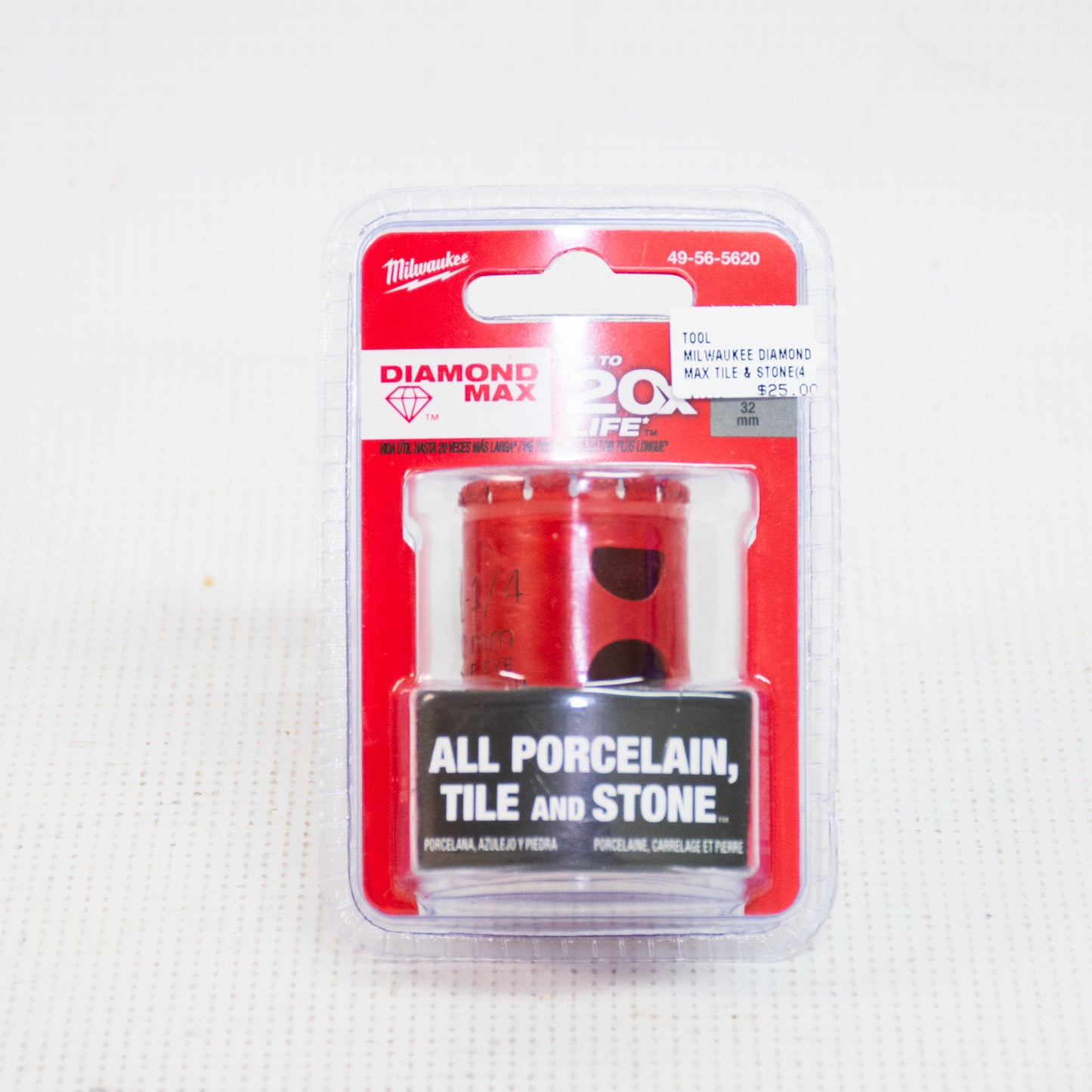 Milwaukee 49-56-5620 Tile & Stone Drill Bit