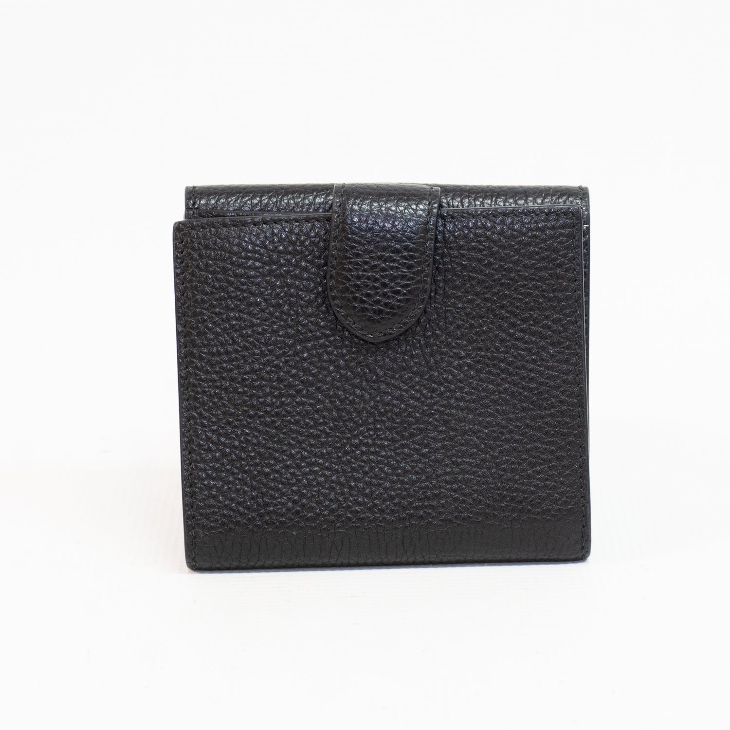 Gucci 782749 Black Folded Marmont Leather Wallet