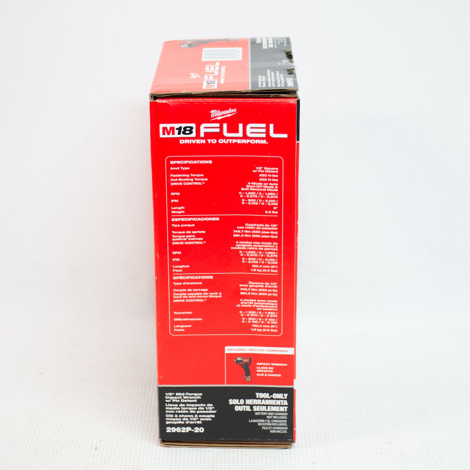 Milwaukee 2962P-20 M18 Fuel Brushless 1/2
