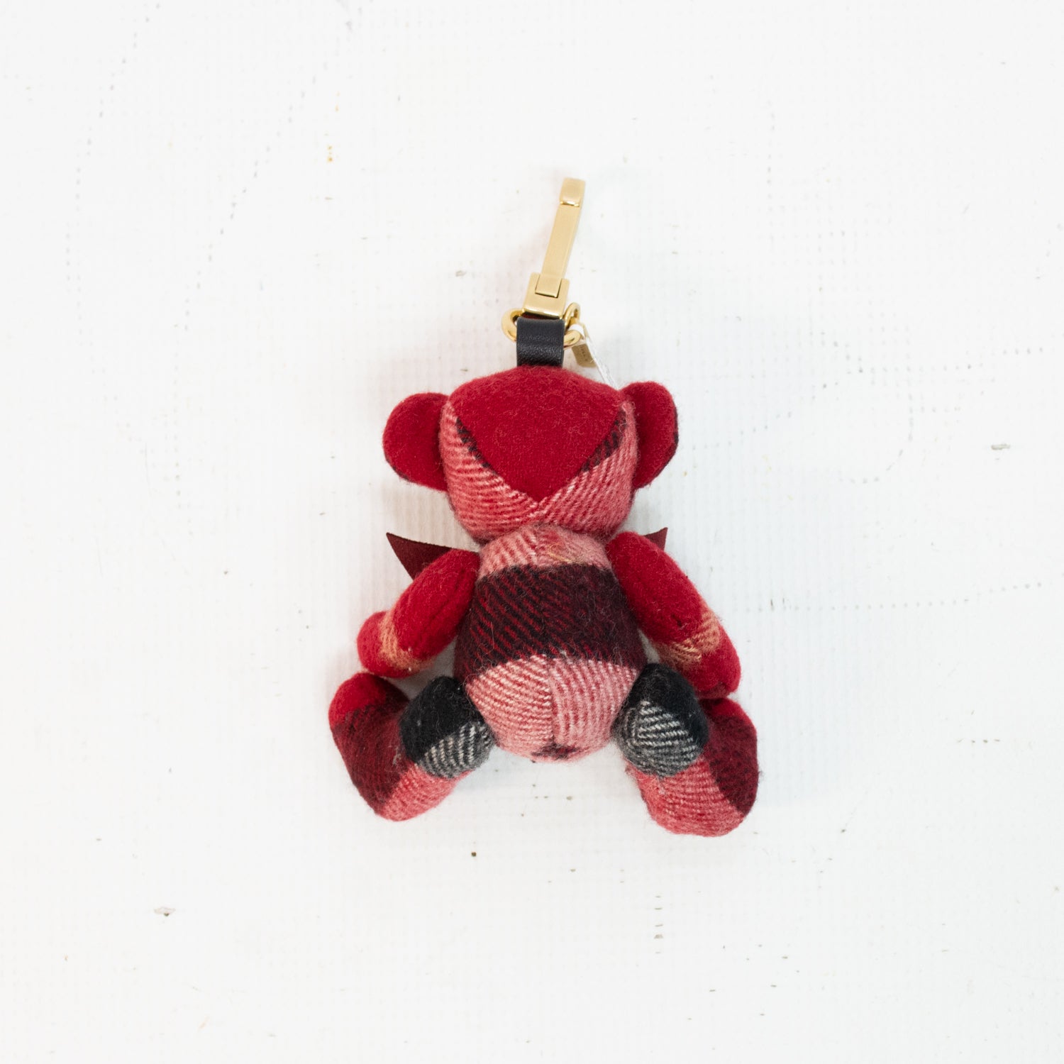 Burberry Thomas Bear Red Checkered Bow Tie Bag Charm