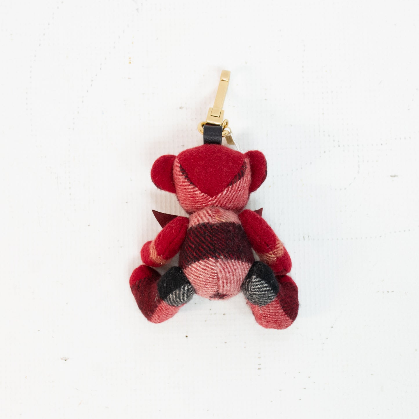 Burberry Thomas Bear Red Checkered Bow Tie Bag Charm