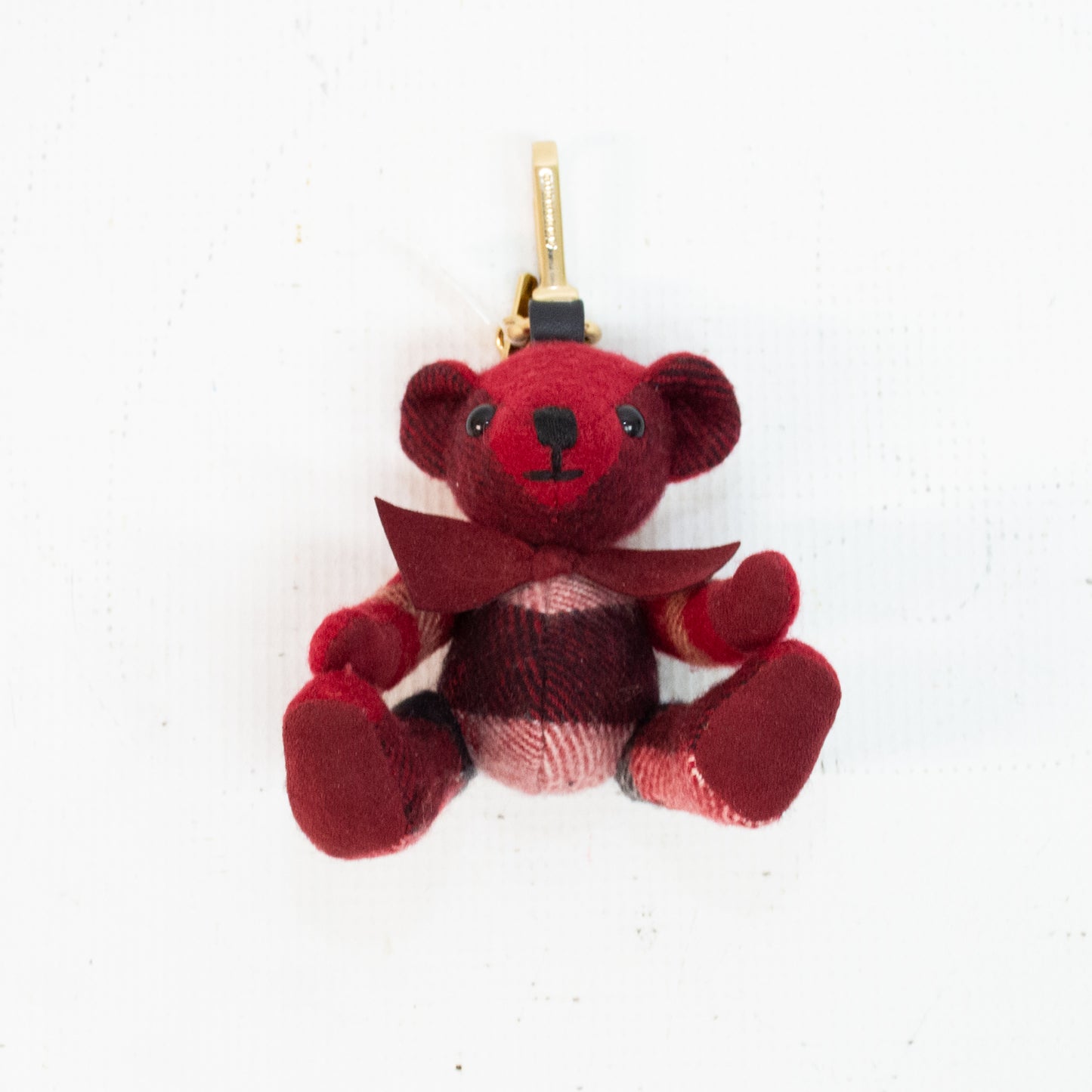 Burberry Thomas Bear Red Checkered Bow Tie Bag Charm