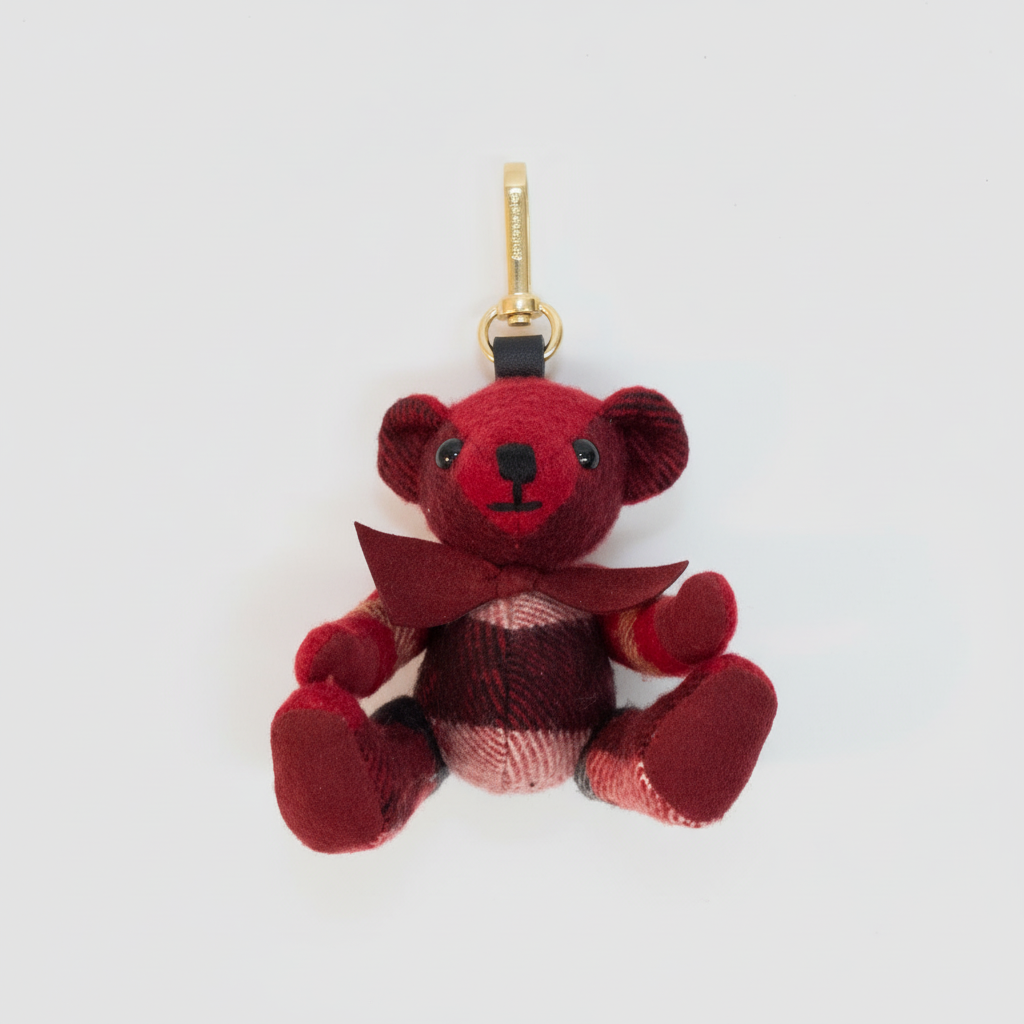 Burberry Thomas Bear Red Checkered Bow Tie Bag Charm