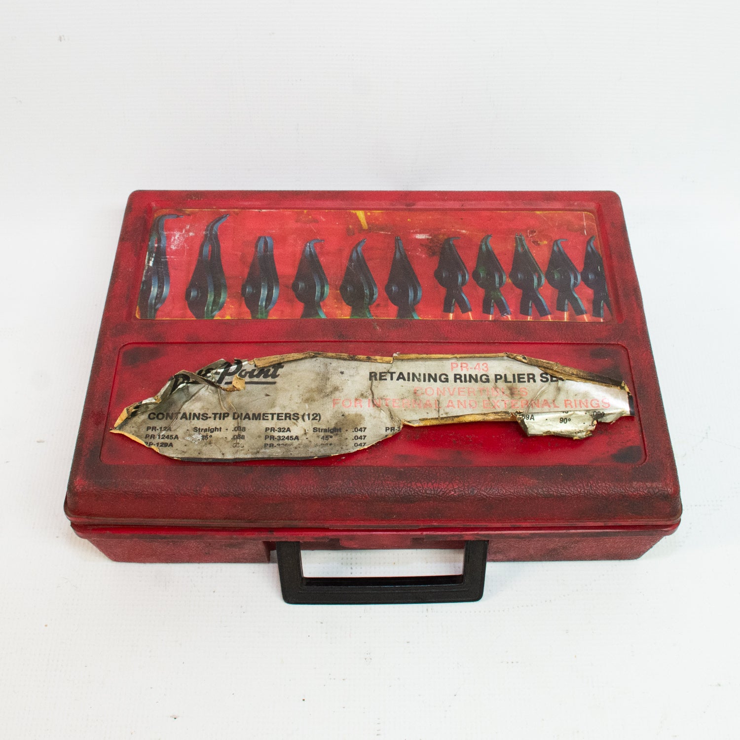 Blue Point PR-43 Fixed Tip Convertible Retaining Ring Pliers Set