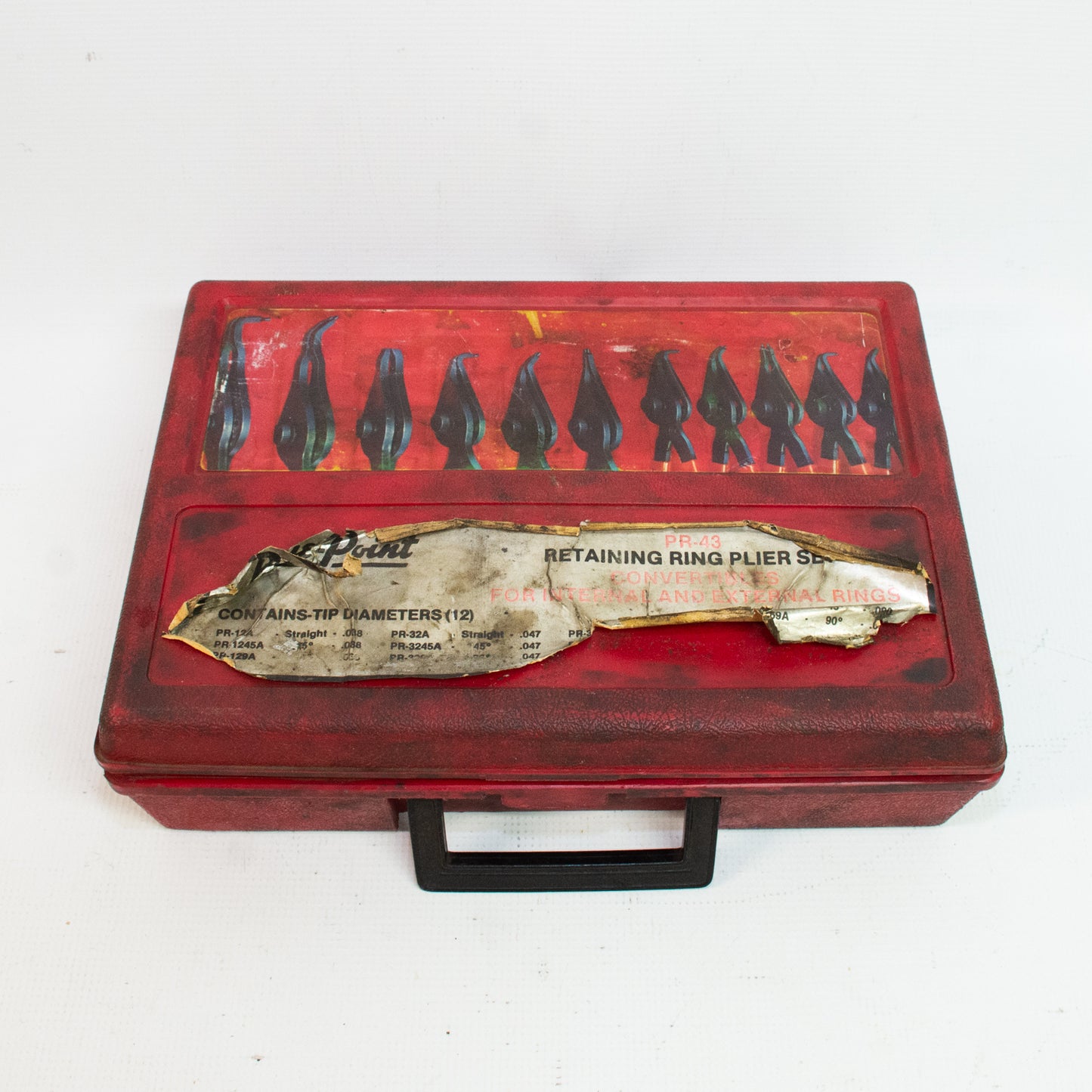 Blue Point PR-43 Fixed Tip Convertible Retaining Ring Pliers Set
