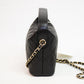 Chanel Cavier Leather Quilted Hobo Clutch - Black