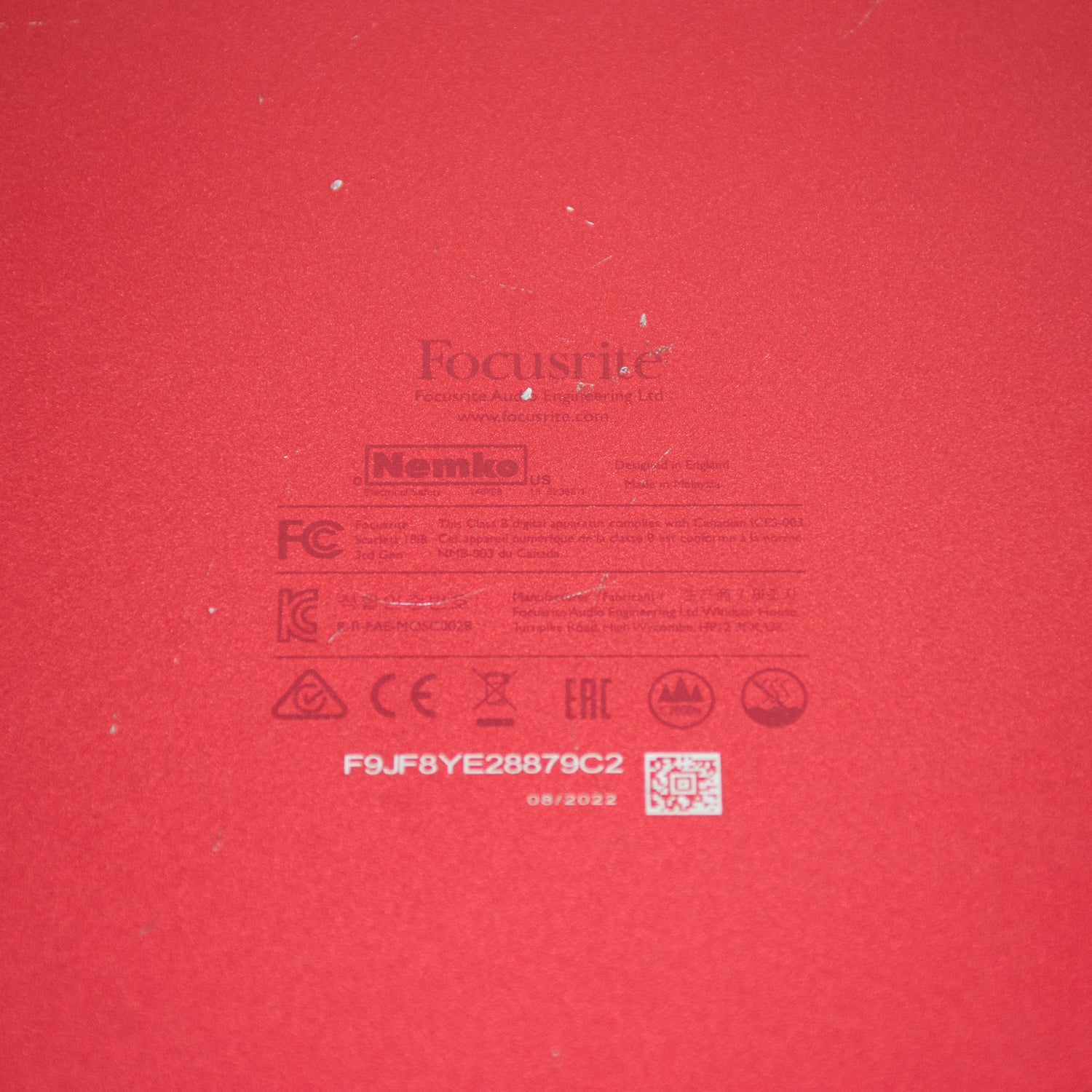 Focusrite Scarlett 18I8 3rd Gen USB Audio Interface