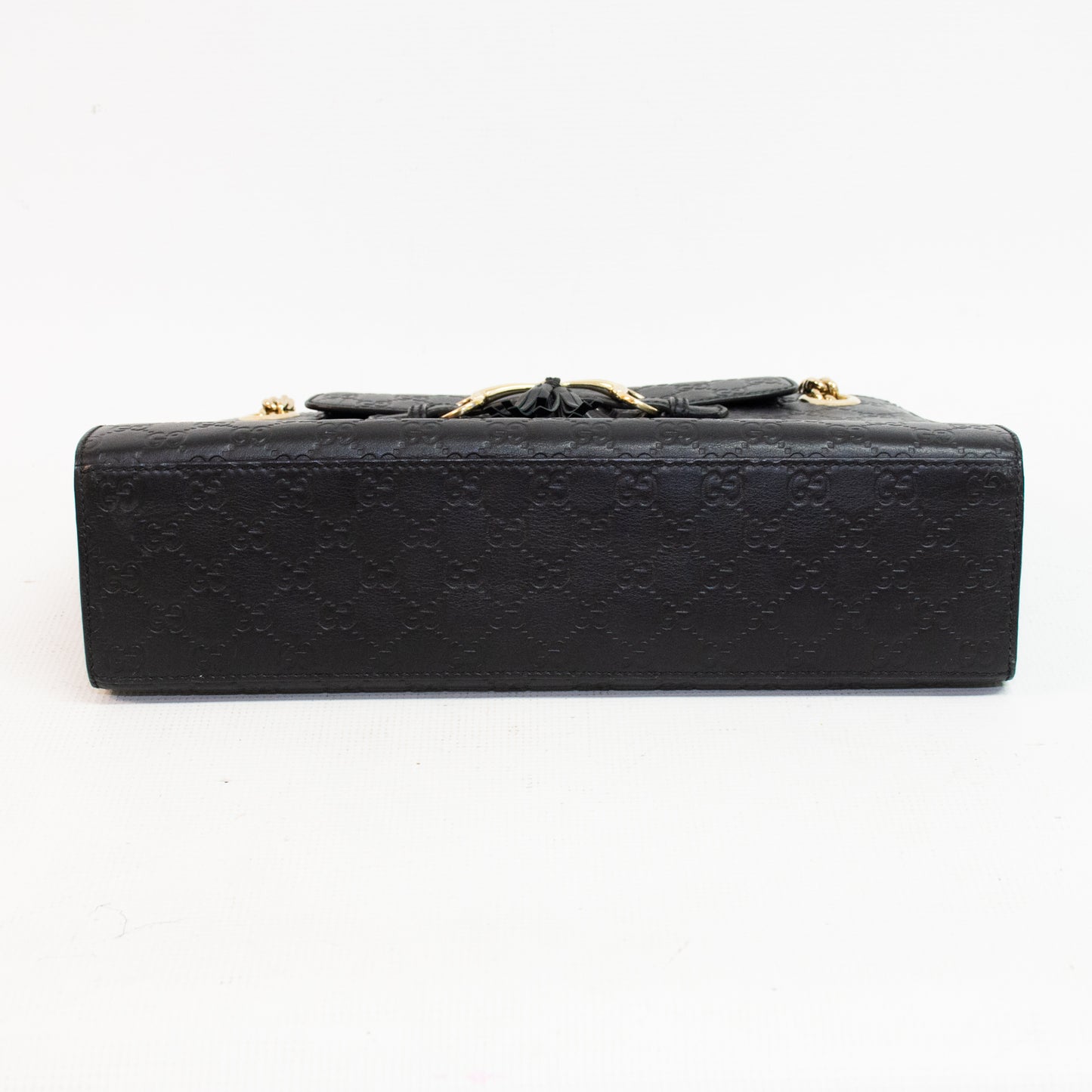 Gucci Emily Horsebit Guccissima Leather Chain Bag