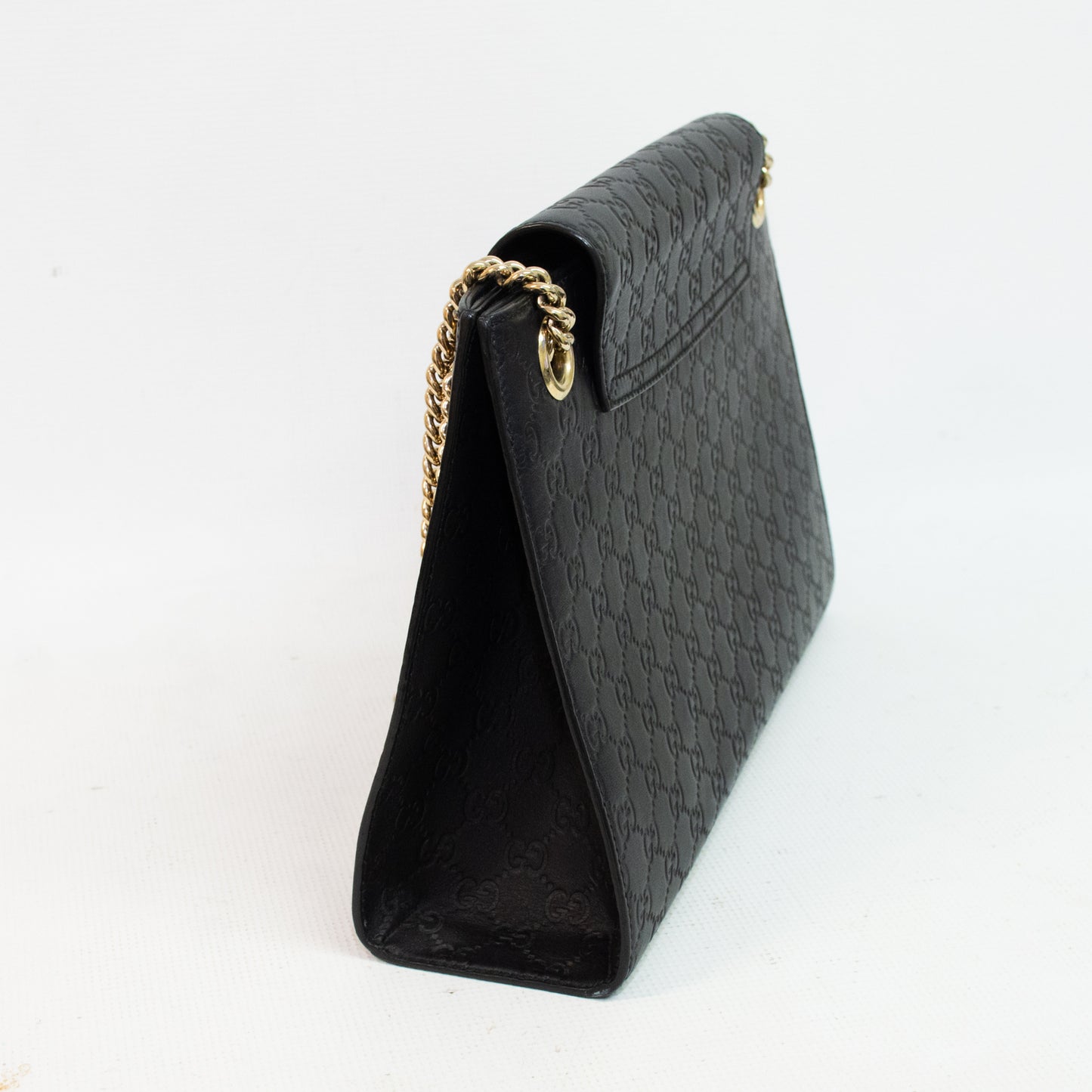 Gucci Emily Horsebit Guccissima Leather Chain Bag