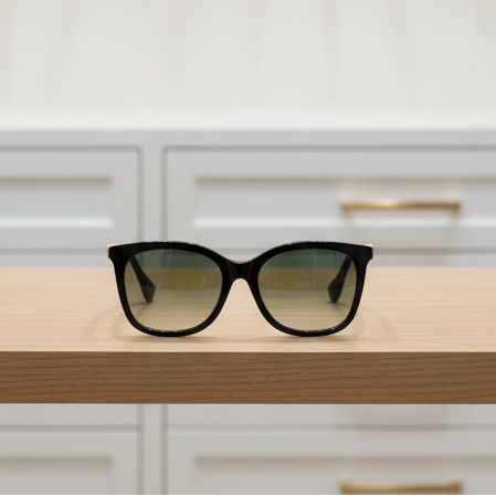 Gucci GG107IS Black / Gold Sunglasses