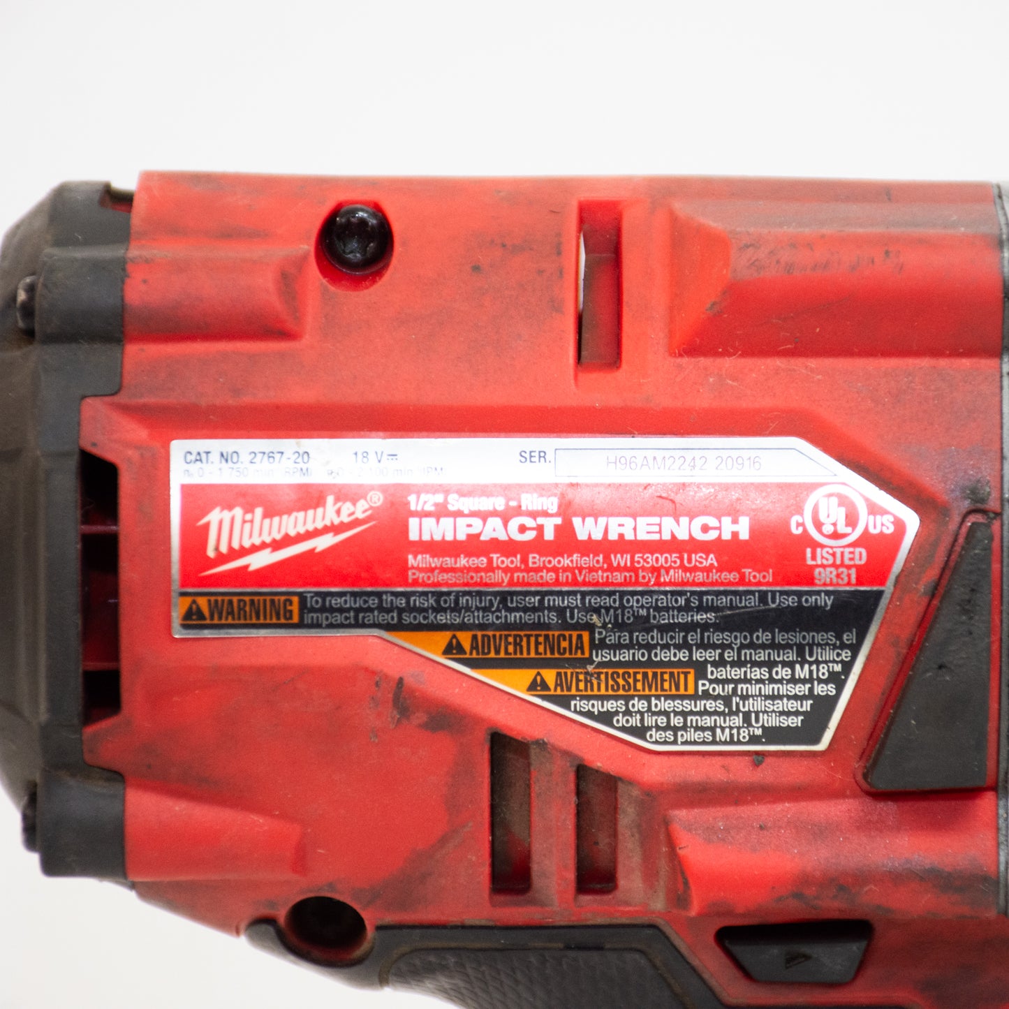 Milwaukee 2767-20 M18 Fuel Brushless High Torque 1/2" Impact Wrench