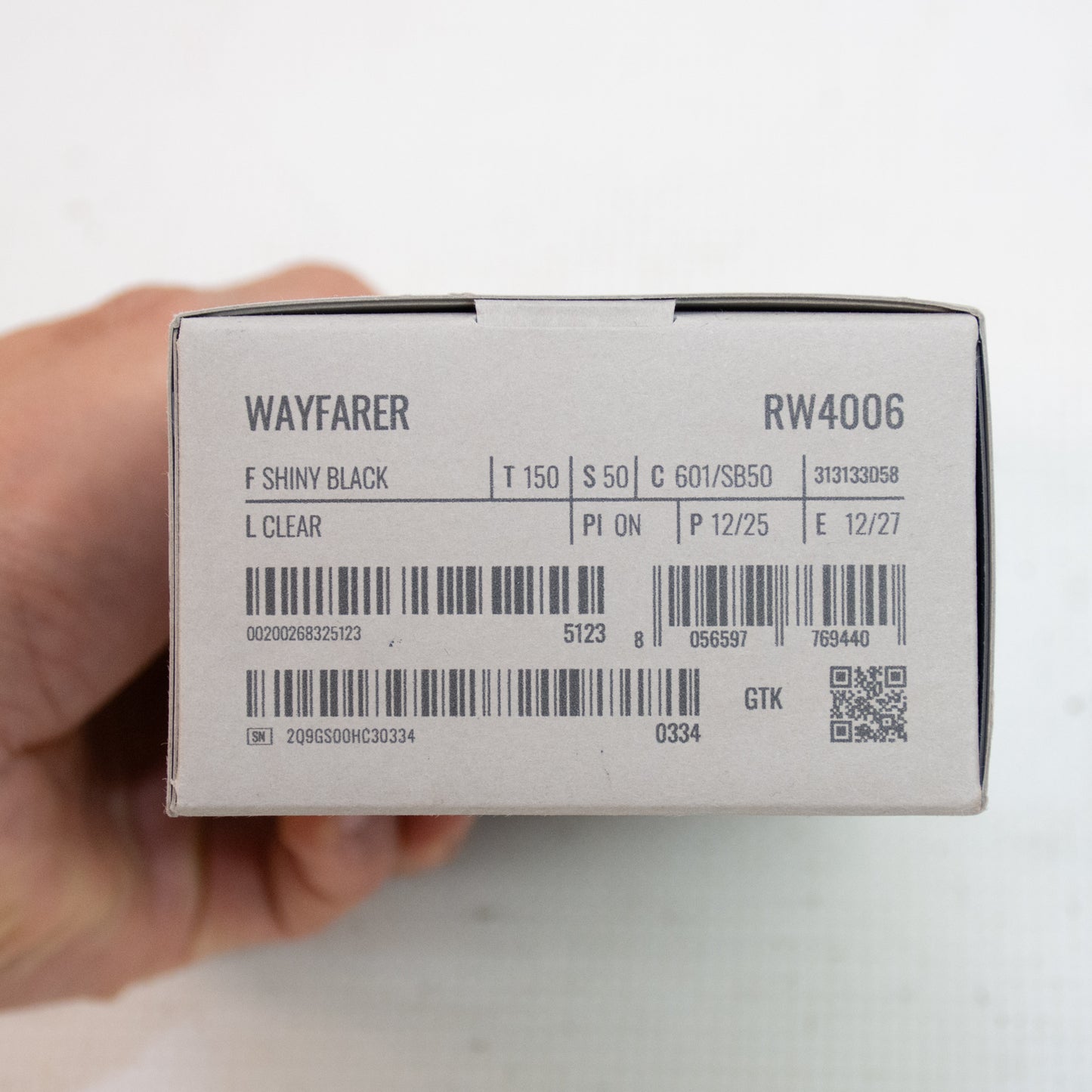 RayBan Meta Wayfarer Shiny Black Frame / Clear Lens Glasses