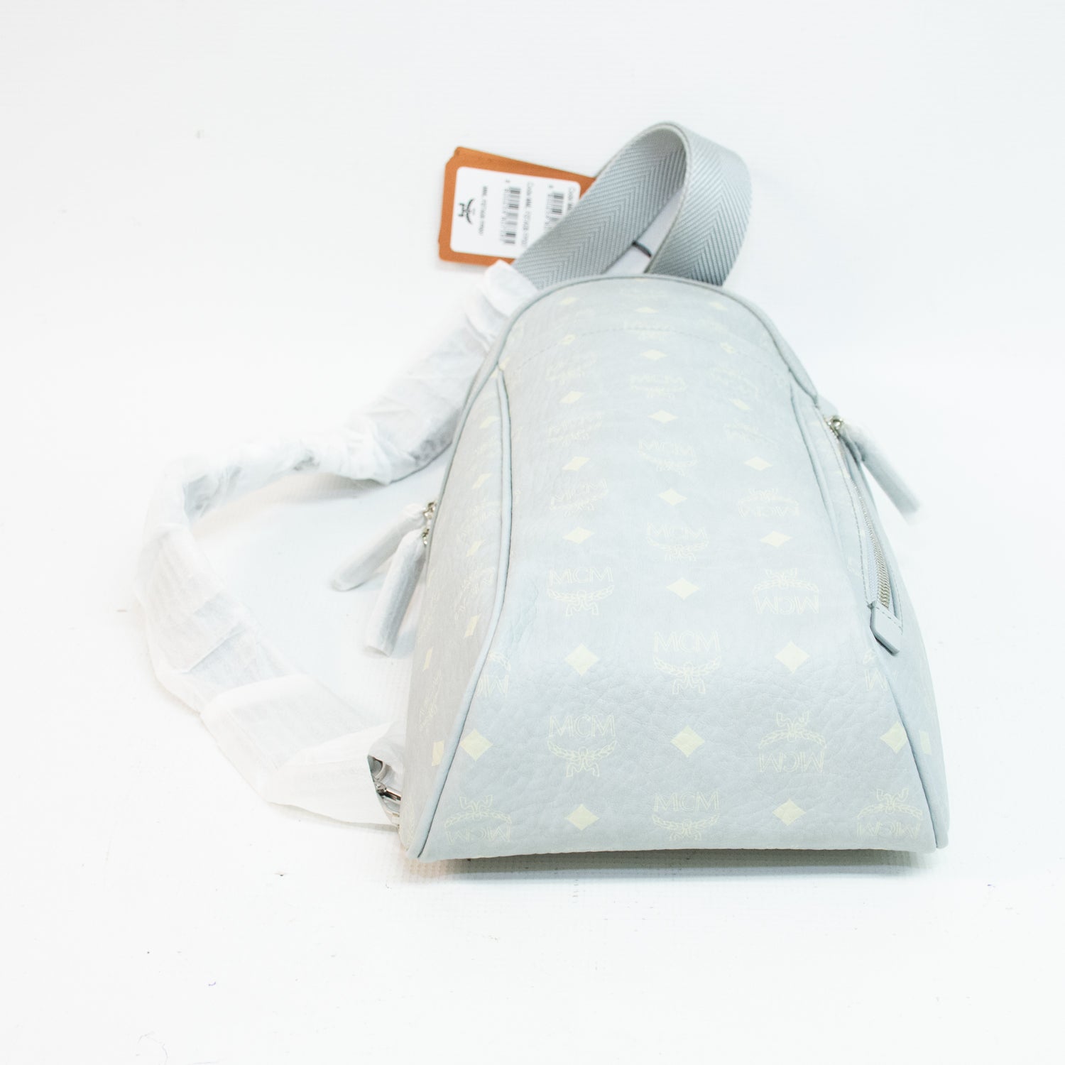 MCM Aren Sling Visetos Grey Medium Sling Bag - MMLFSTA08FP001