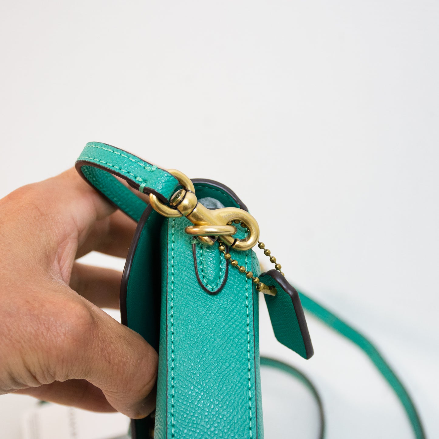Coach C8749 Restored Cross Body Bag - Teal