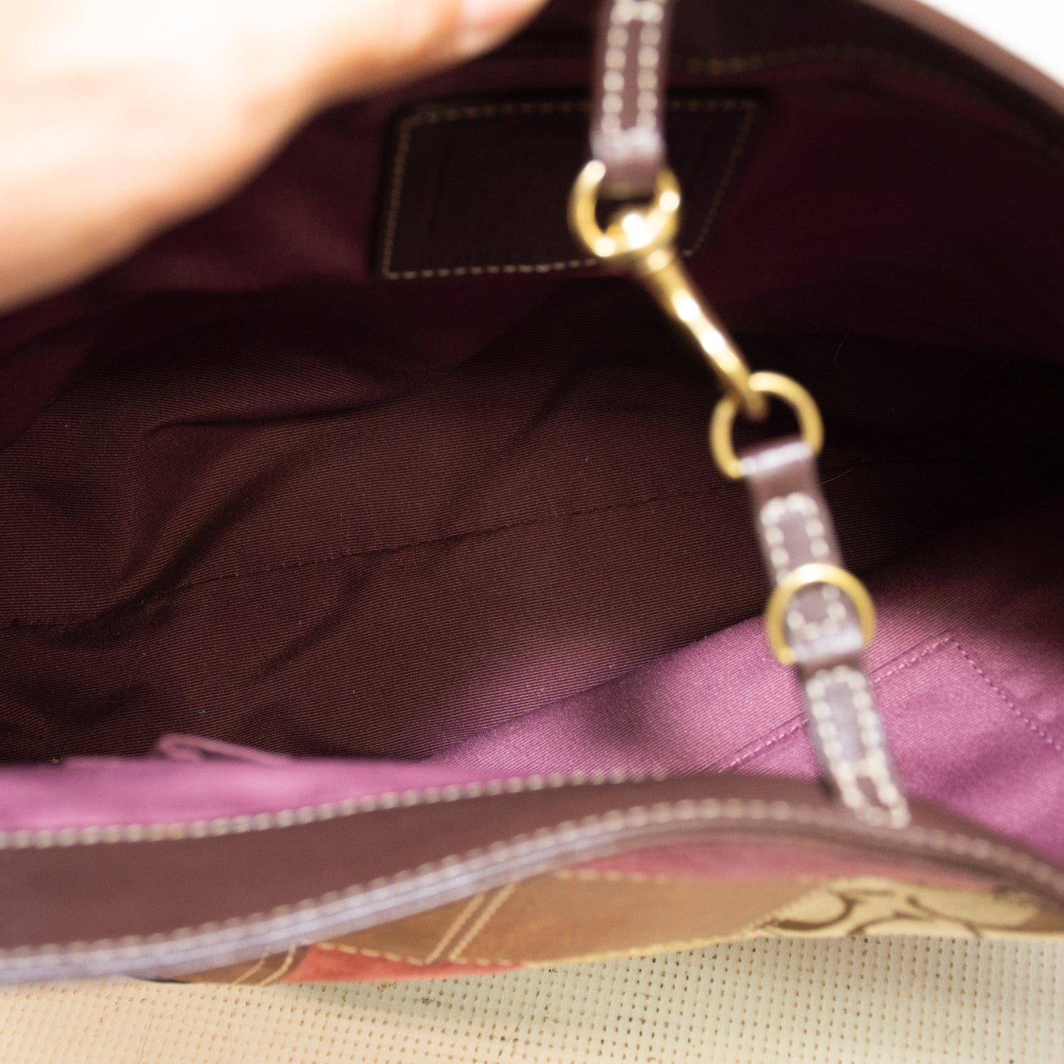 Coach 10434 Y2K Multi Patchwork Leather Holiday Hobo Shoulder Bag
