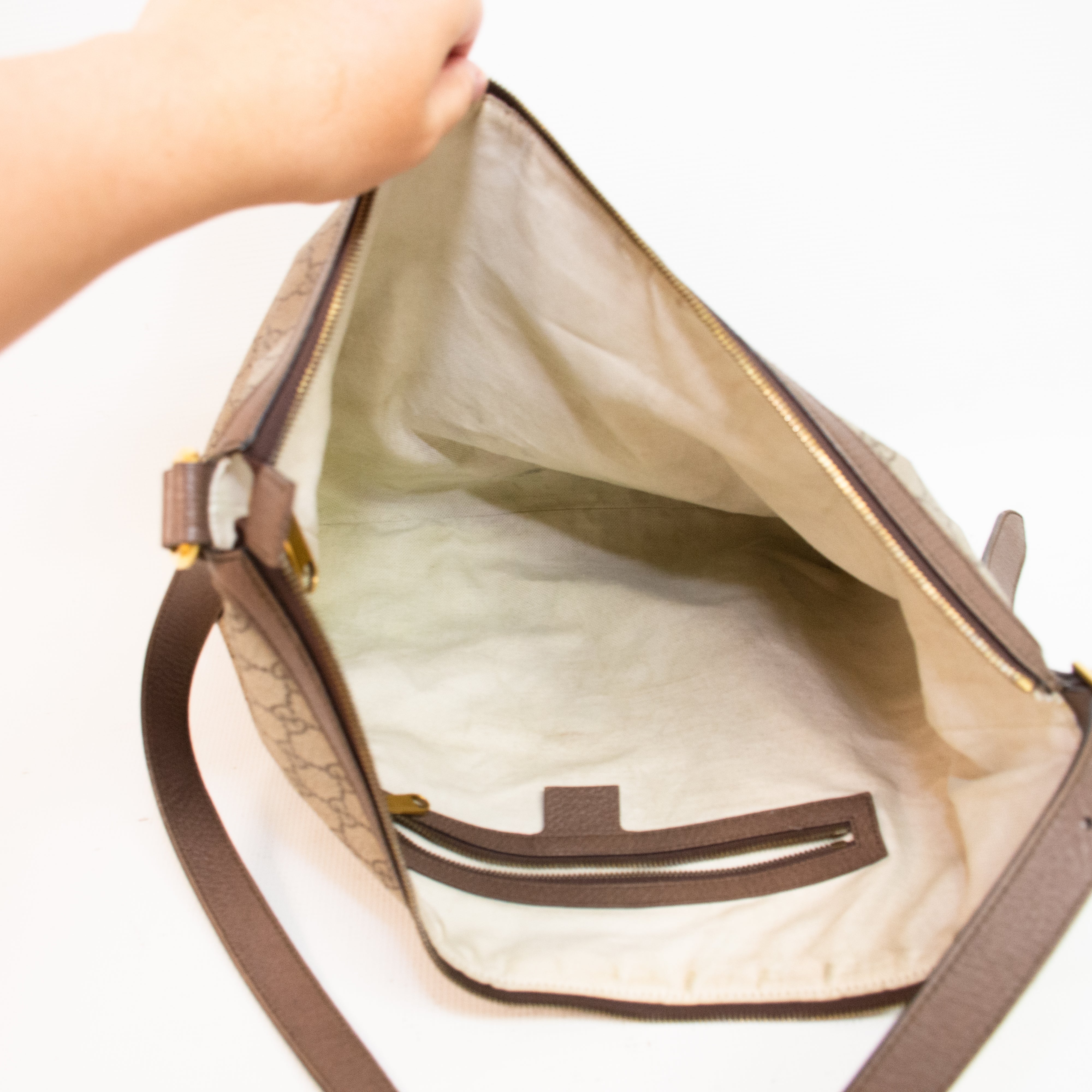 Gucci Almond Brown Half Moon Purse - 547939