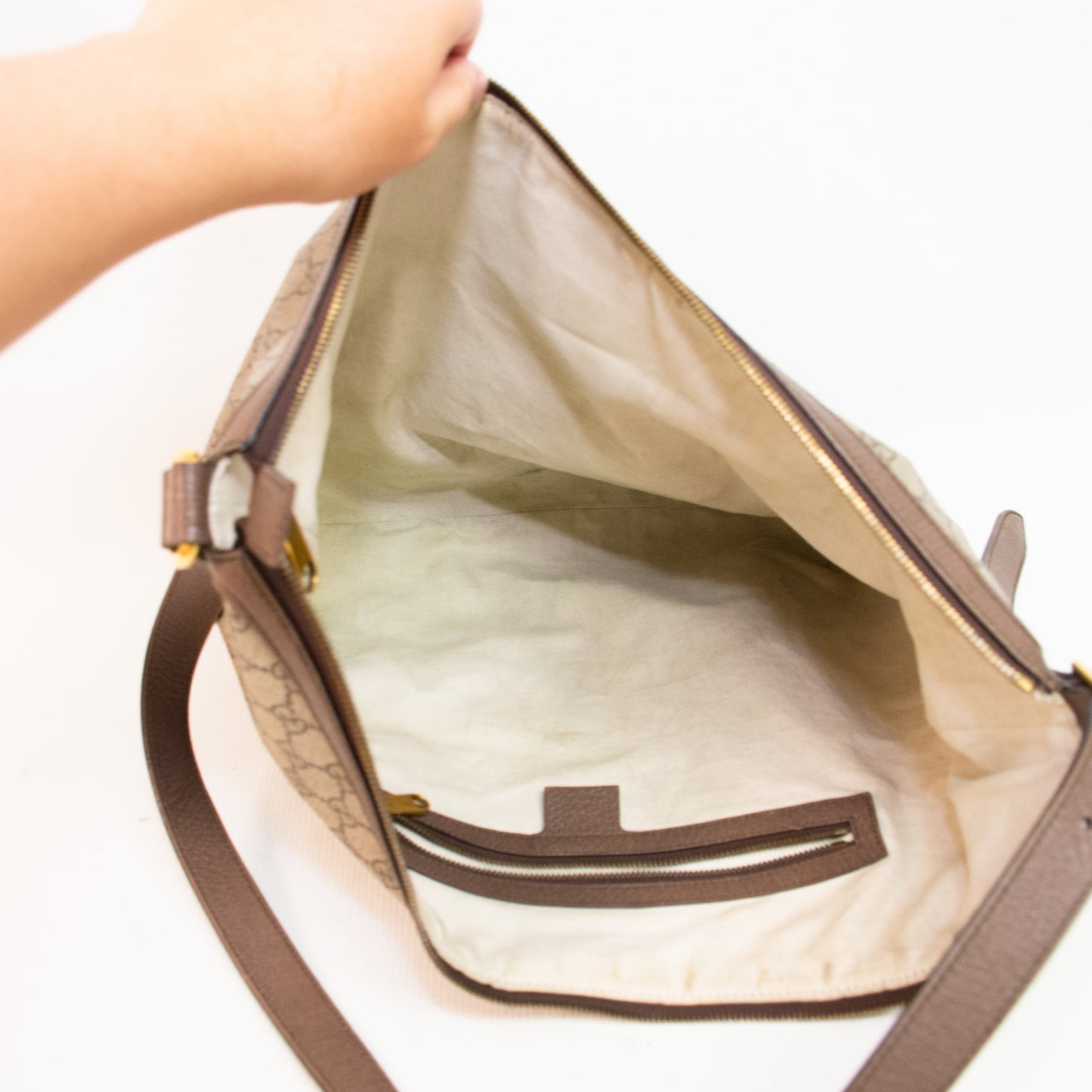 Gucci Almond Brown Half Moon Purse - 547939