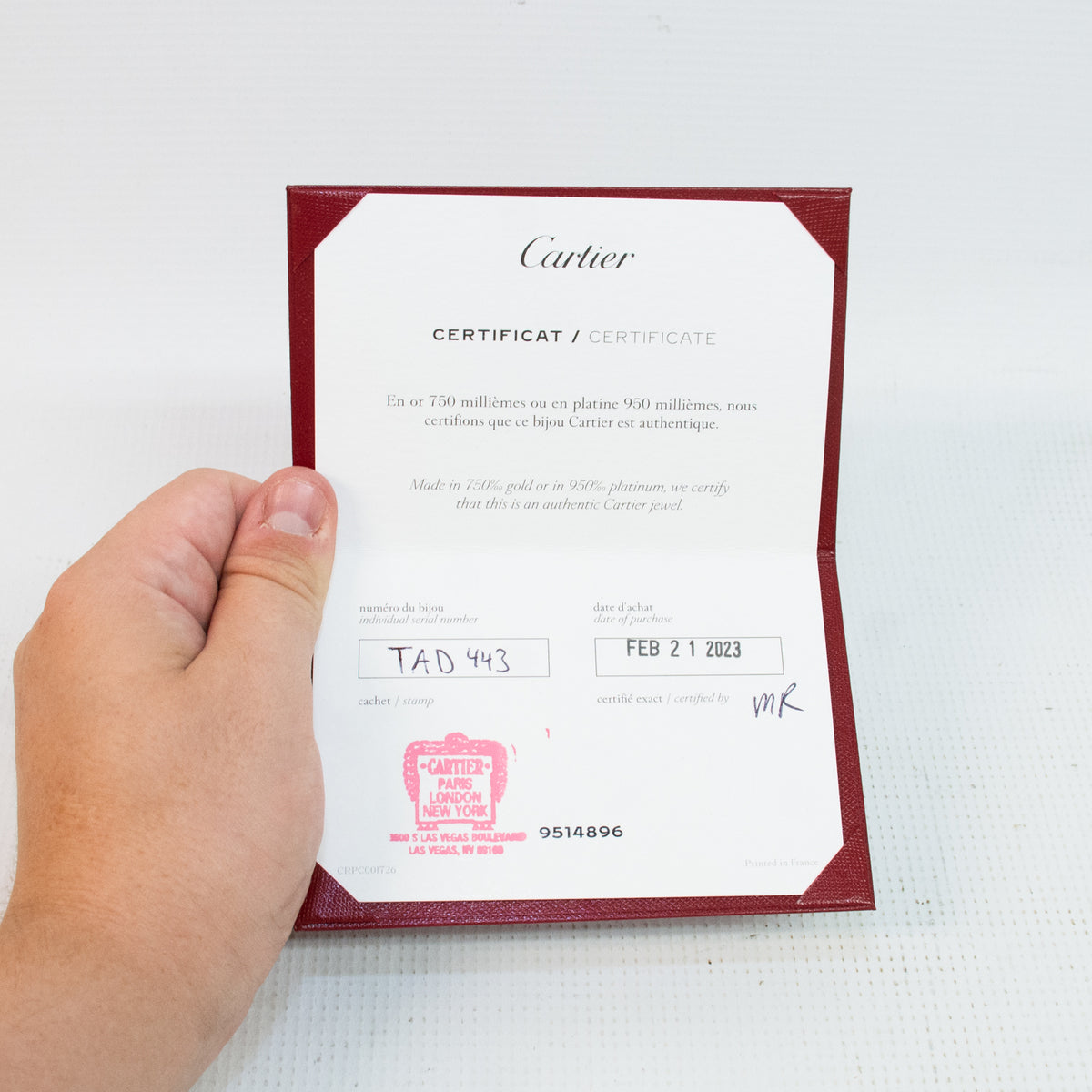 18K Yellow Gold Cartier Love Ring