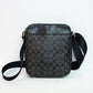 Coach F54788 Flight Signature Canvas Charcoal/Black Bag