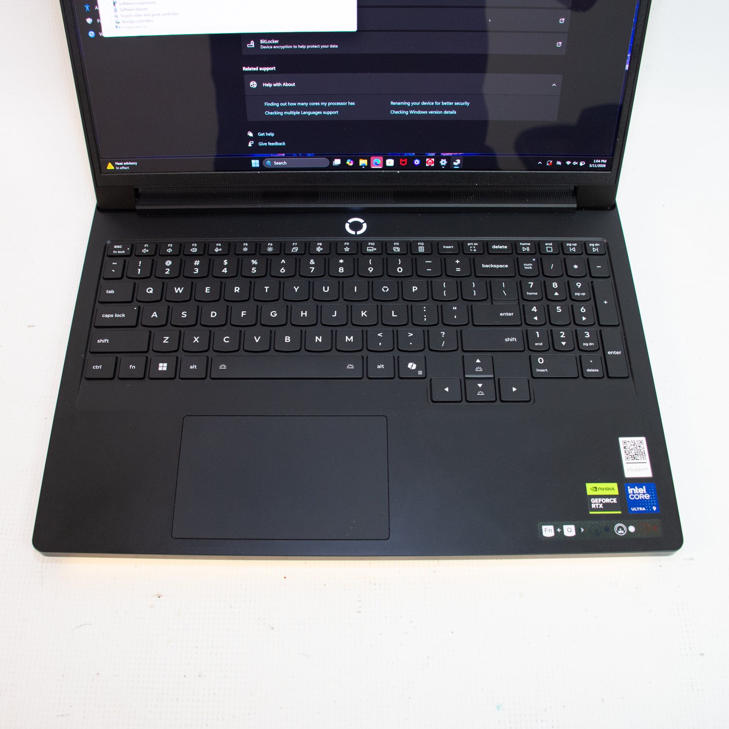 Lenovo Legion 161AX1OH Pro 7 - Intel Ultra i9 275HX - 32 GB Ram - 1 TB SSD - GeForce RTX 5080