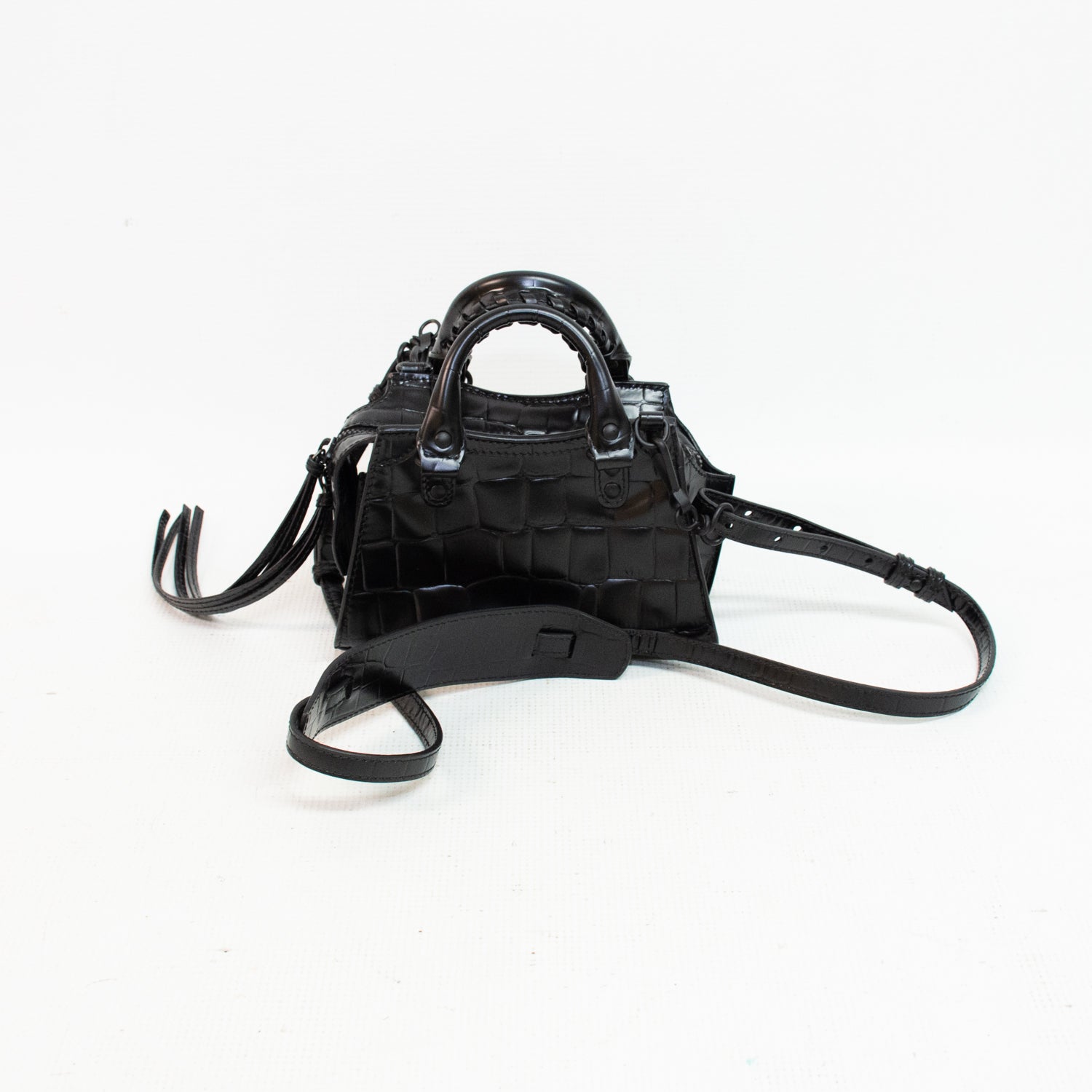 Balenciaga Neo Womens Le City Bag Nano Classic City Bag - Black