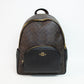 Coach CZ175 Court Signature Canvas Backpack - Black/Brown