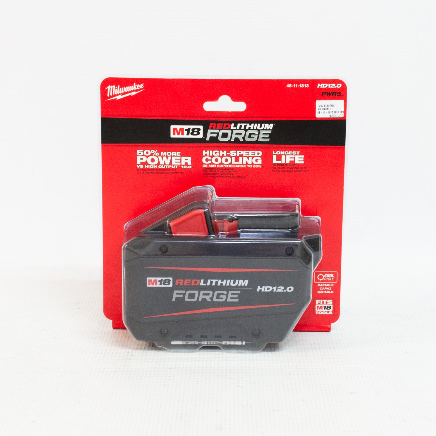 Milwaukee 48-11-1813 M18 Forge HD 12.0Ah Battery