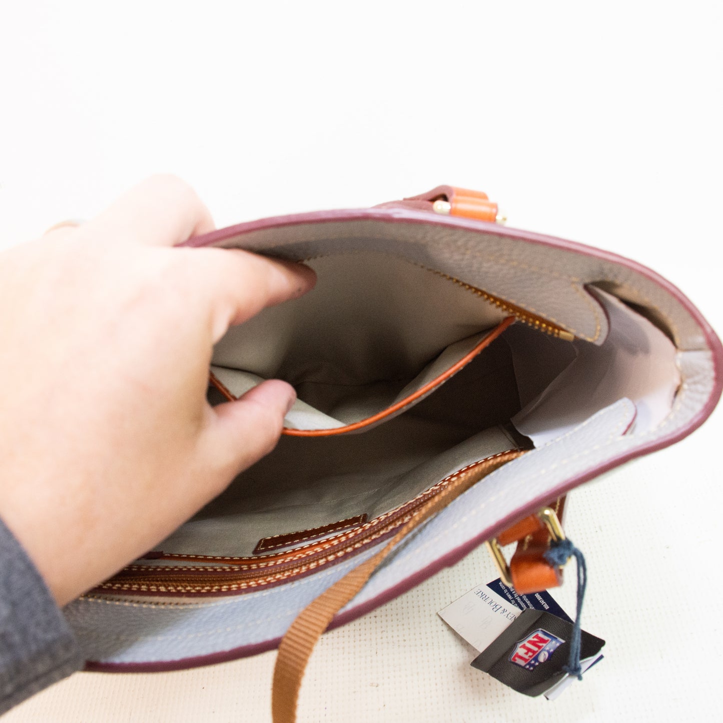 Dooney & Bourke NFL Chargers Pebble Lexington Shopper Purse