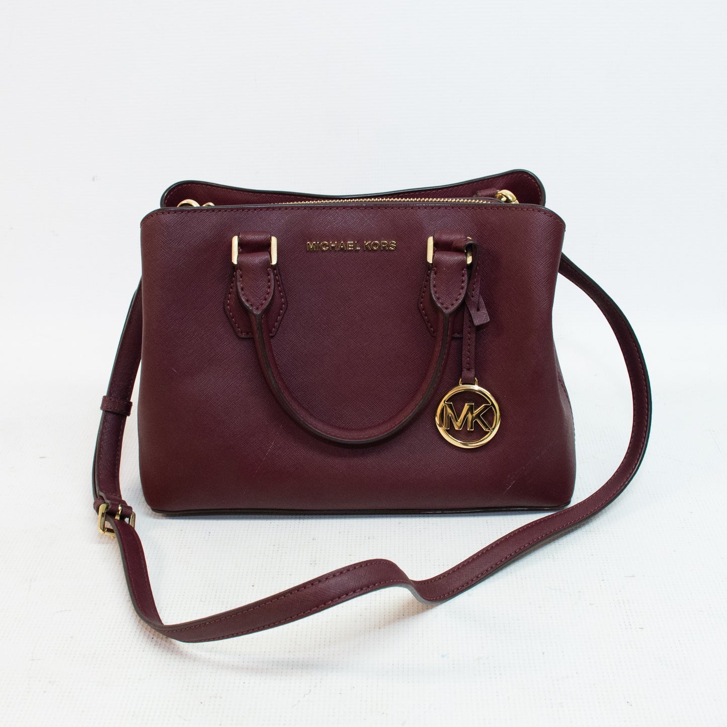 Michael Kors Sheila Medium Saffiano Leather Satchel - 38S8YCAS2L