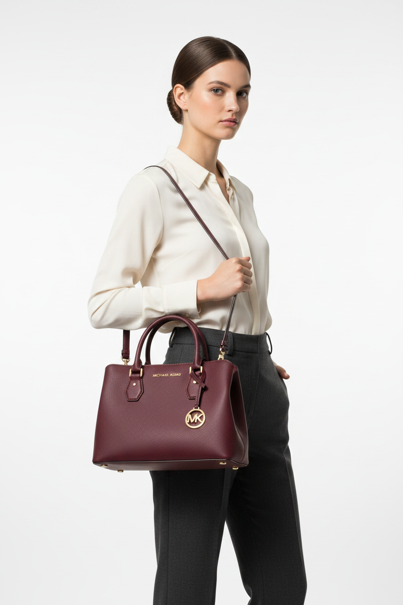 Michael Kors Sheila Medium Saffiano Leather Satchel - 38S8YCAS2L