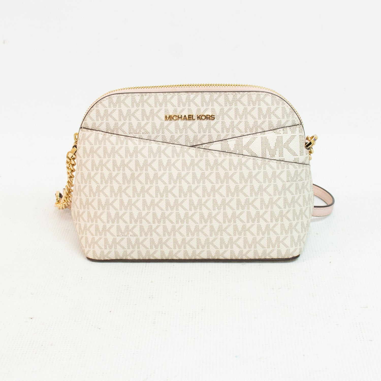 Michael Kors Jet Set Medium Travel Logo Dome Cross Body Bag - 35F1GTVC6B
