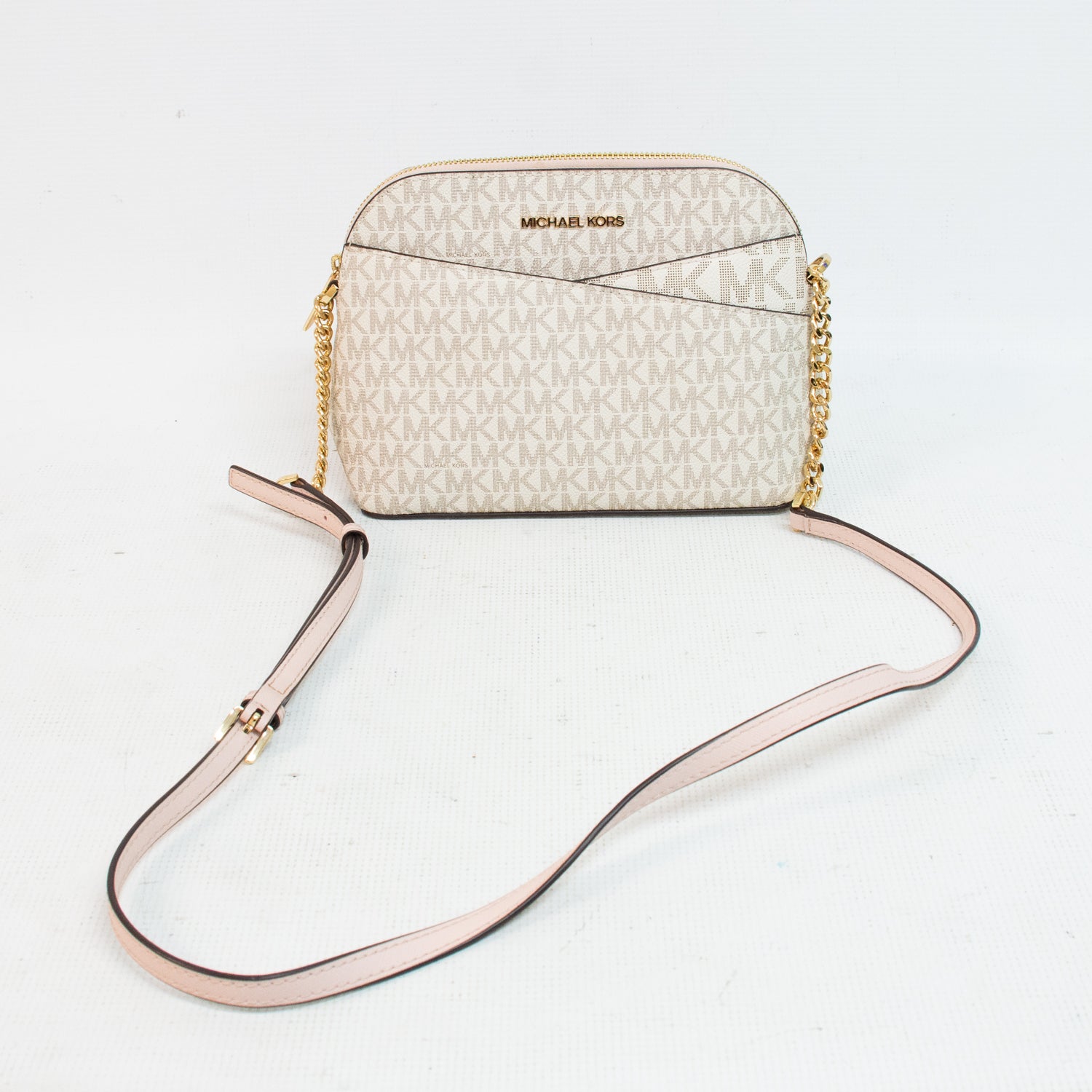 Michael Kors Jet Set Medium Travel Logo Dome Cross Body Bag - 35F1GTVC6B