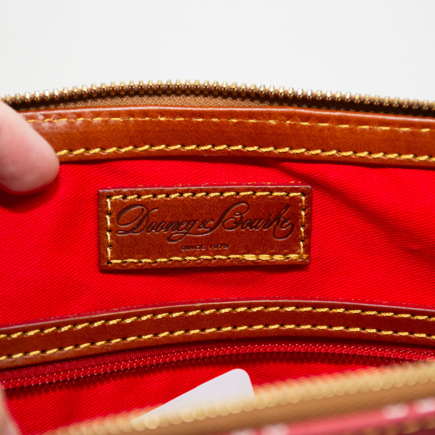 Dooney & Bourke Dome Angels Satchel - Red