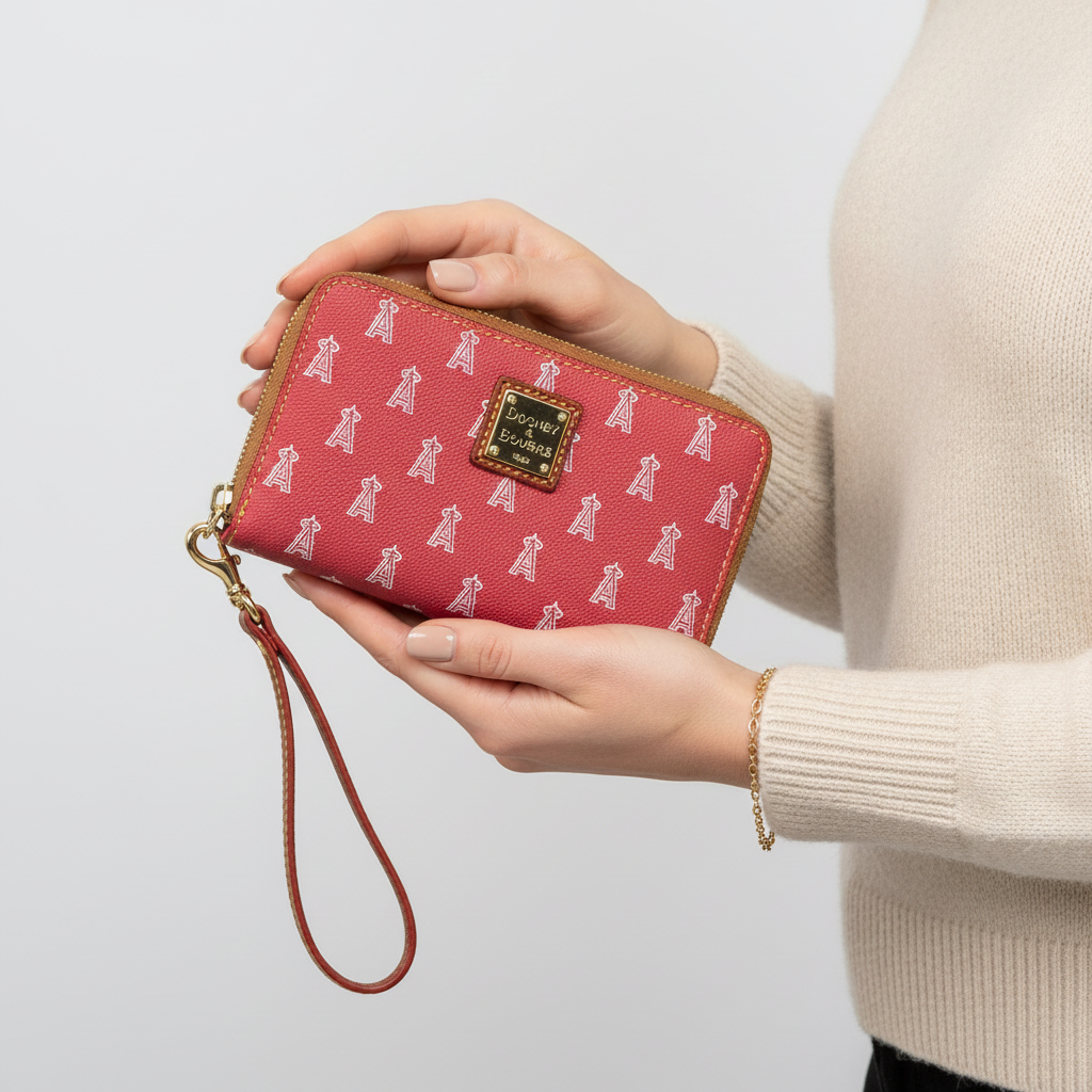 Dooney & Bourke Angels Zip Around Wristlet