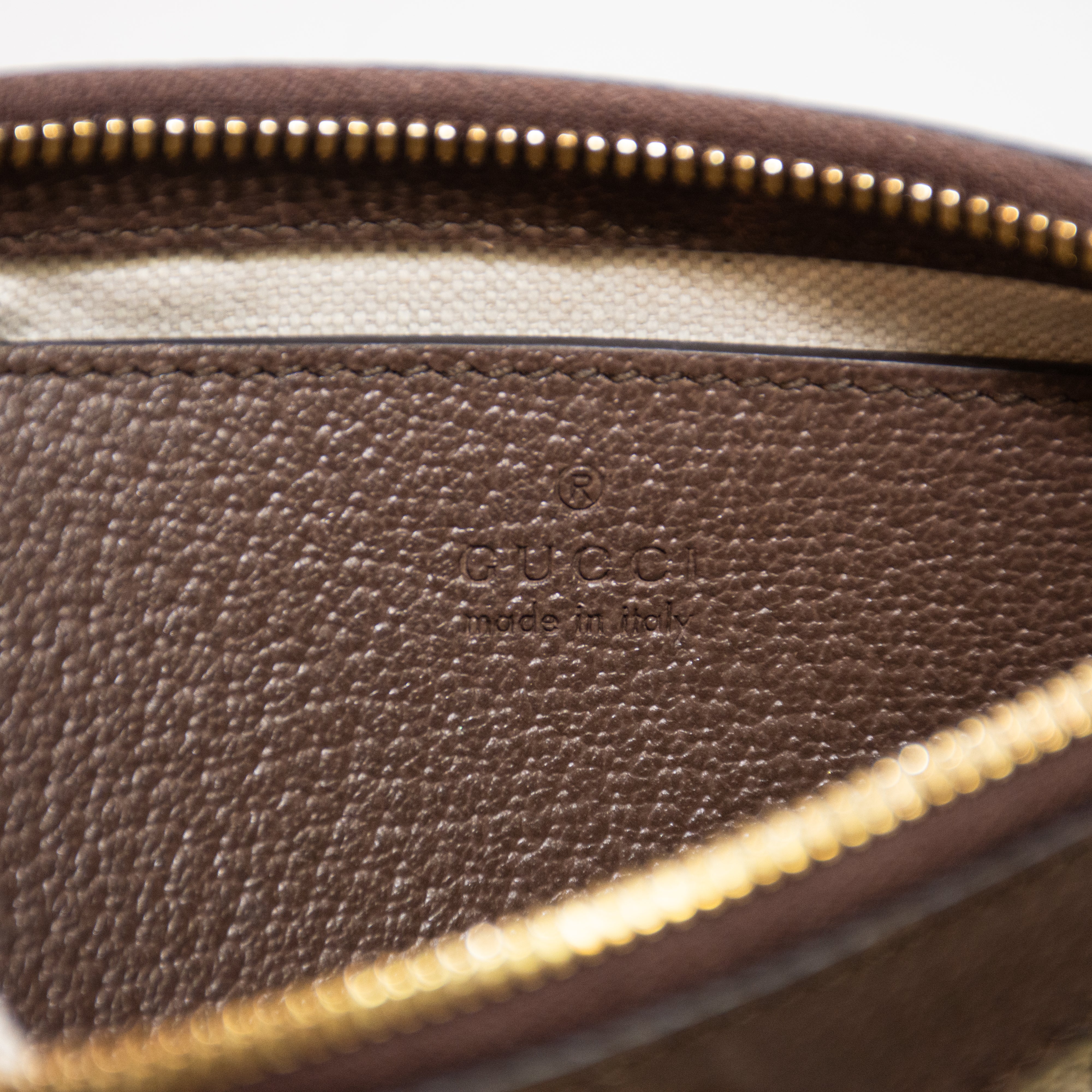 Gucci Ophidia Small Brown Canvas Print Shoulder Bag - 735132