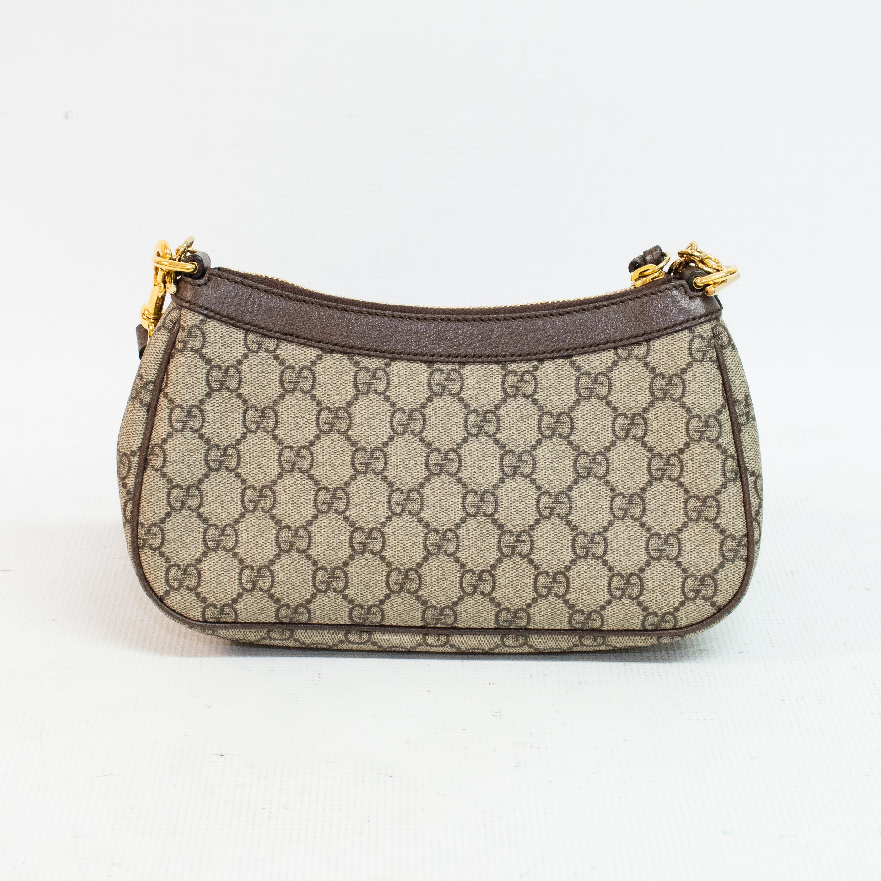 Gucci Ophidia Small Brown Canvas Print Shoulder Bag - 735132
