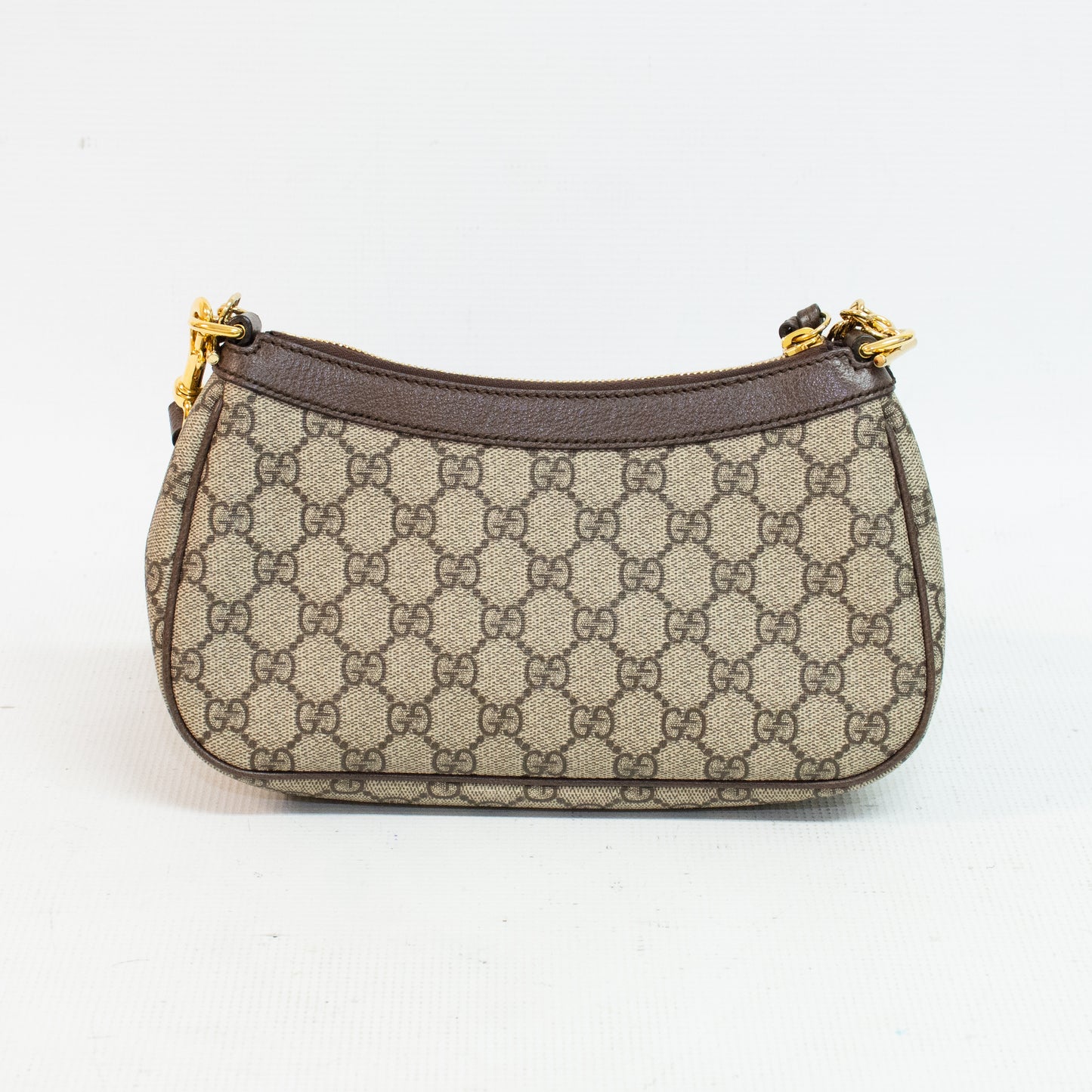Gucci Ophidia Small Brown Canvas Print Shoulder Bag - 735132