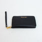 Michael Kors Black Pebbled Leather Smartphone Wristlet