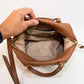 Michael Kors Beck Small Brown Leather Travel Satchel